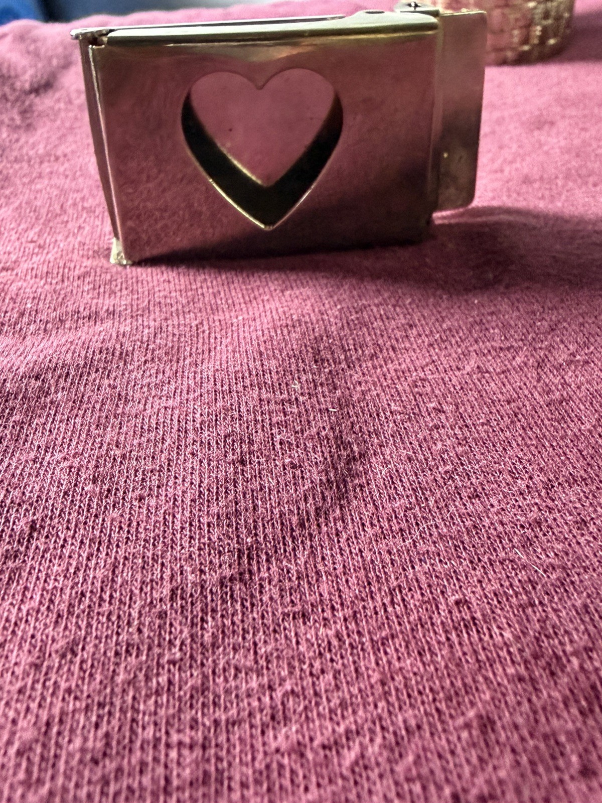 Vintage US military LOVE Issue ALCO BKL’N NY Silver Belt Buckle HEART Collection