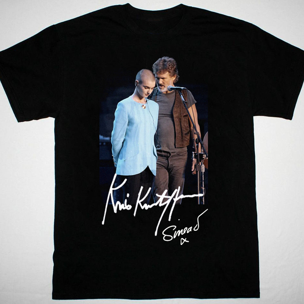 MEMORY Sinead O’Connor Kris Kristofferson T-shirt black S to 5Xl X114