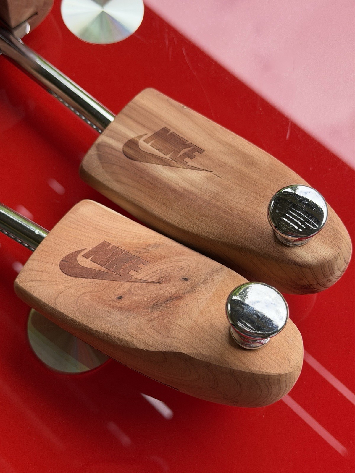 RARE 1990’s Vintage Nike Wooden Shoe Horn Set