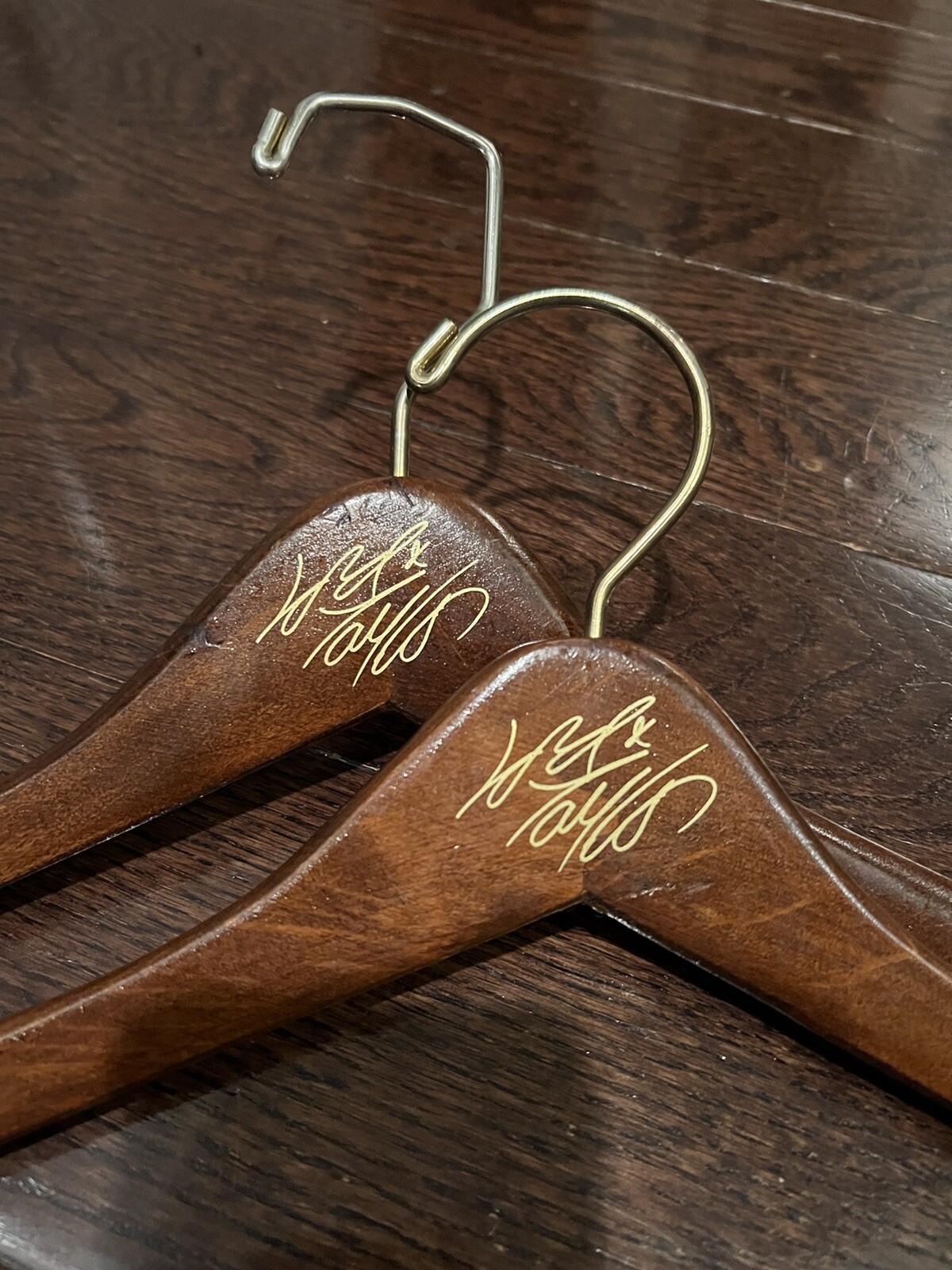 2 LORD & TAYLOR Clothes Pants Shirt Coat Jacket Suit Fur Wood MCM Hangers