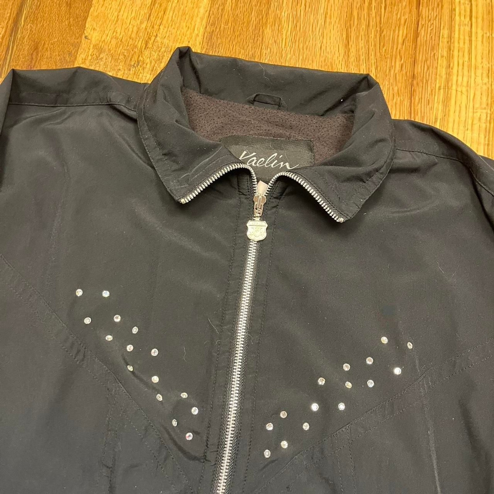 American-vintage Women’s Kaelin Black rhinestone jacket