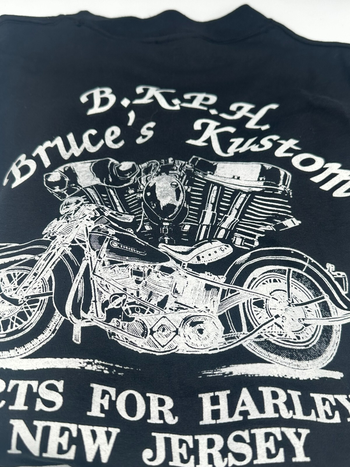 RARE VTG 92 NOS DELTA AMERICAN BIKER HARLEY MOTORCYCLE LIVE THE LIFE USA SHIRT L