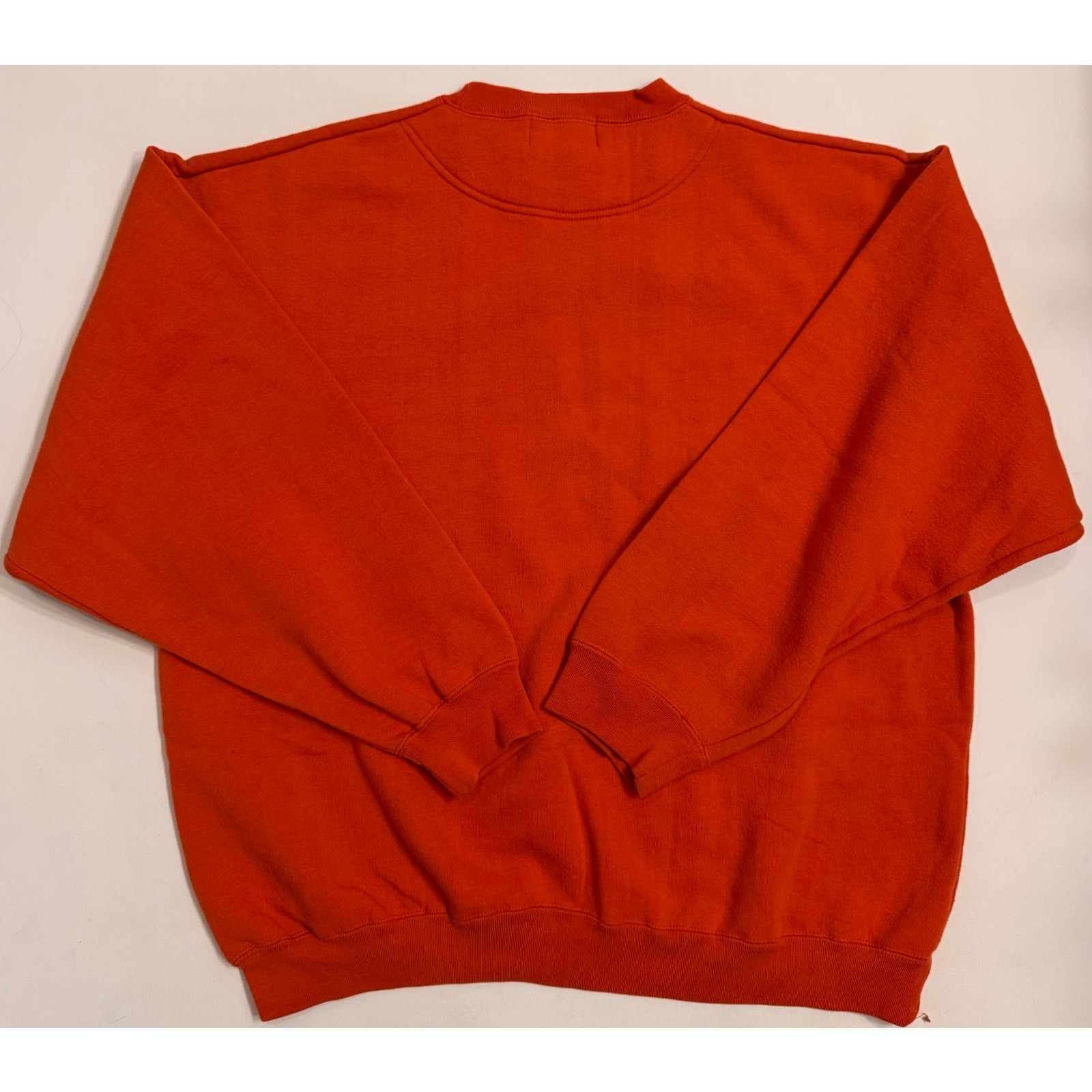 Vtg Y2K American Eagle Outfitters Orange Baseball Crewneck Sweatshirt Size L