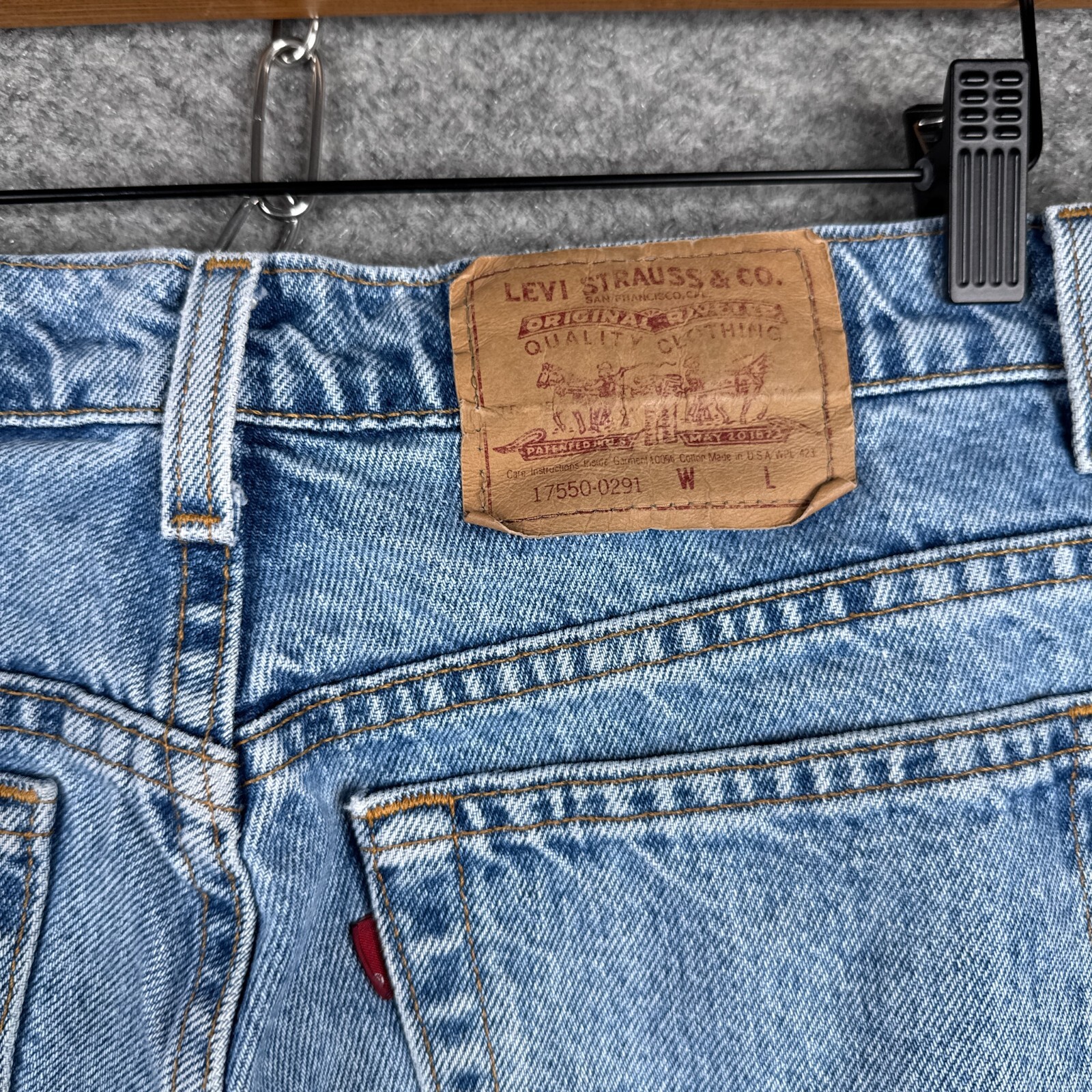 Vintage Levis 550 Jeans Womens 13M (31×28.5) Blue Made in USA Taper Relaxed