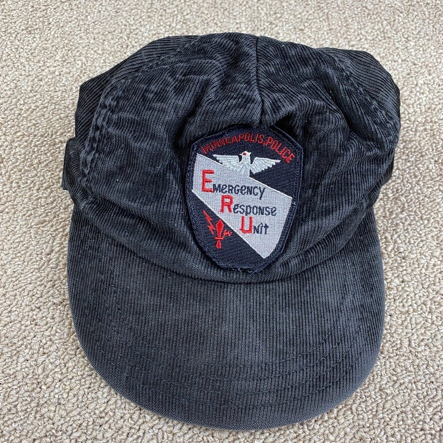 Minneapolis Police Emergency Response Unit Hat Snapback Corduroy ERU Patch VTG