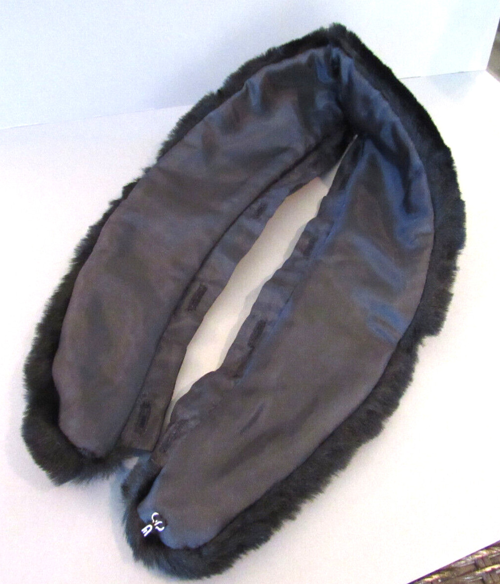 Vintage Black Fur Detachable Collar Neck Warmer