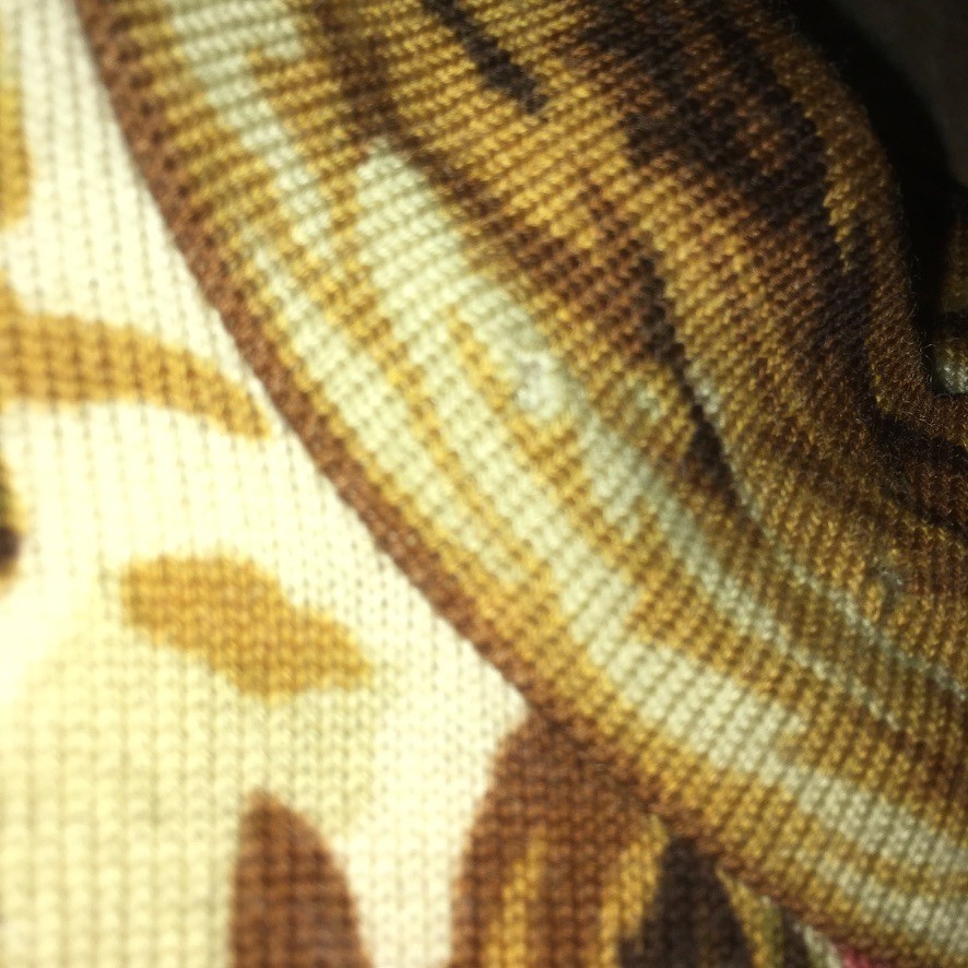 GOLDWORM SIZE 14 MADE IN ITALY WINTER FALL WOOL 1970S DRESS PSYCHEDELIC VINTAGE
