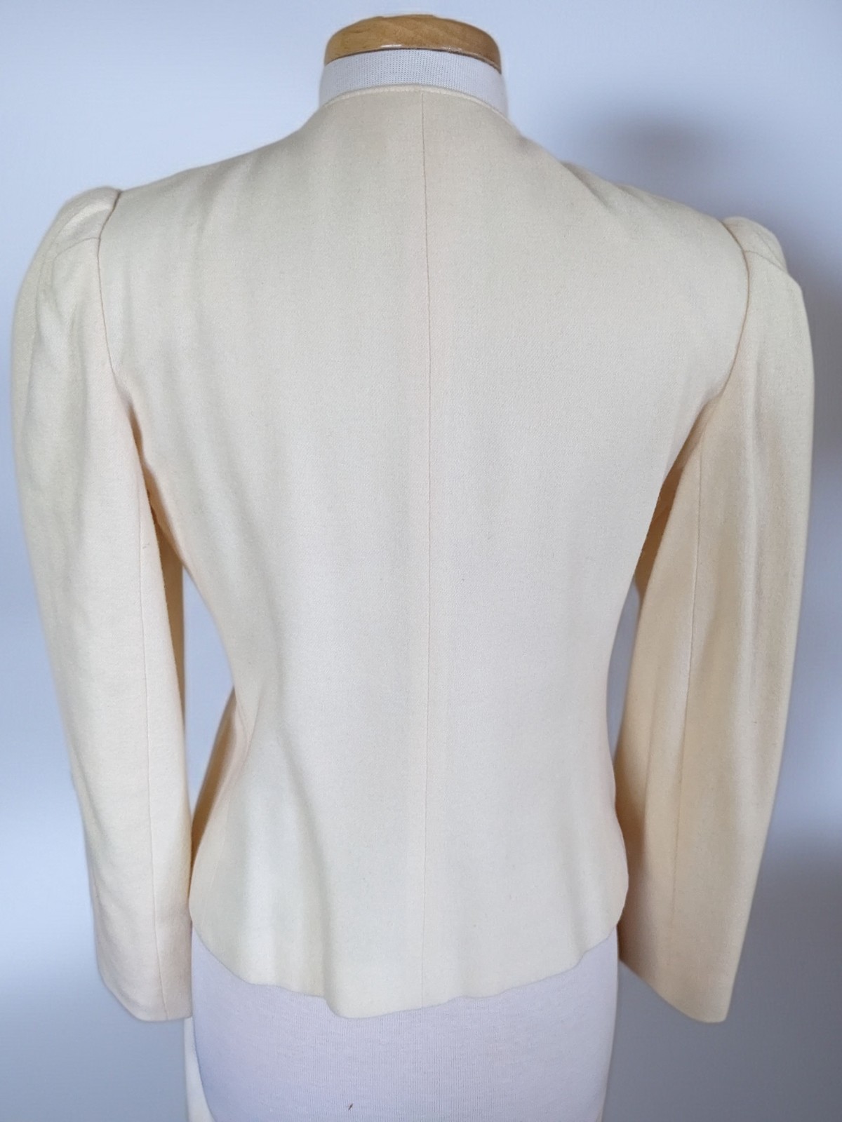 Vintage 80s Norgail LTD New York Wool Skirt Suit Puff Shoulder Power Suit