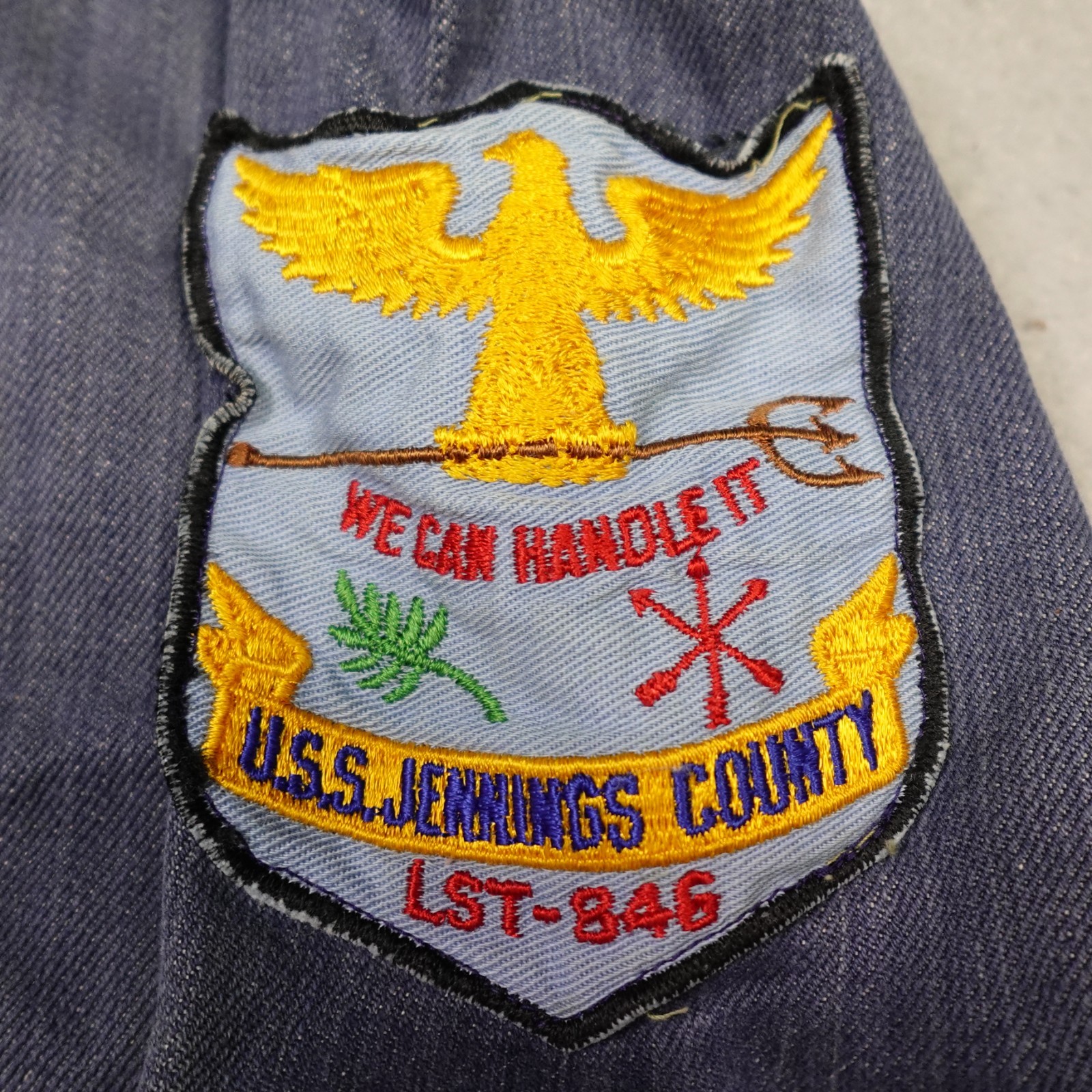 Vintage Vietnam War Jacket S Souvenir 60s 70s Navy patches Vietnam Hunting Club