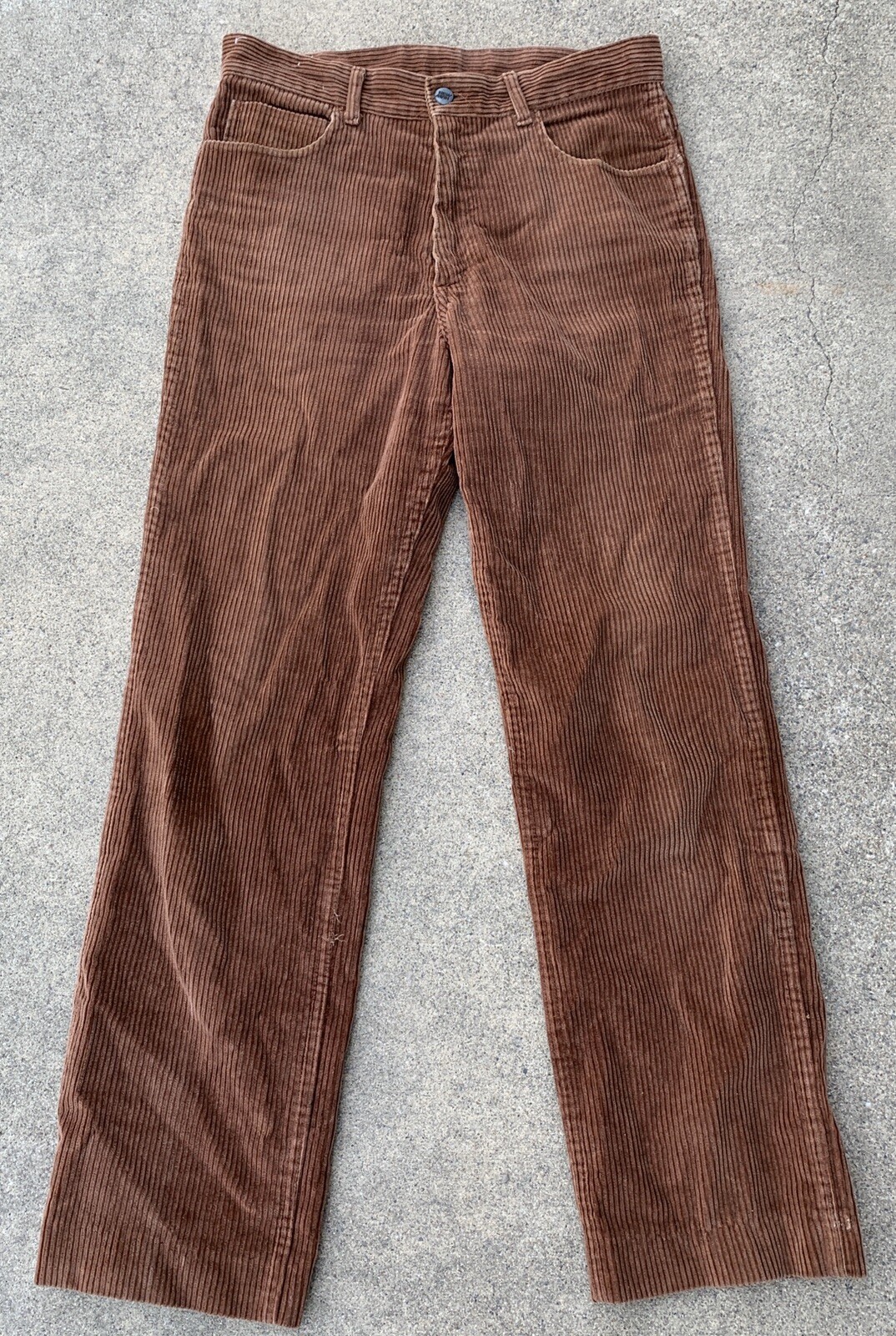 Vintage New Man Corduroy Pants 30/36 Measure 31/29 1/2 A Norma Di Legge Cords