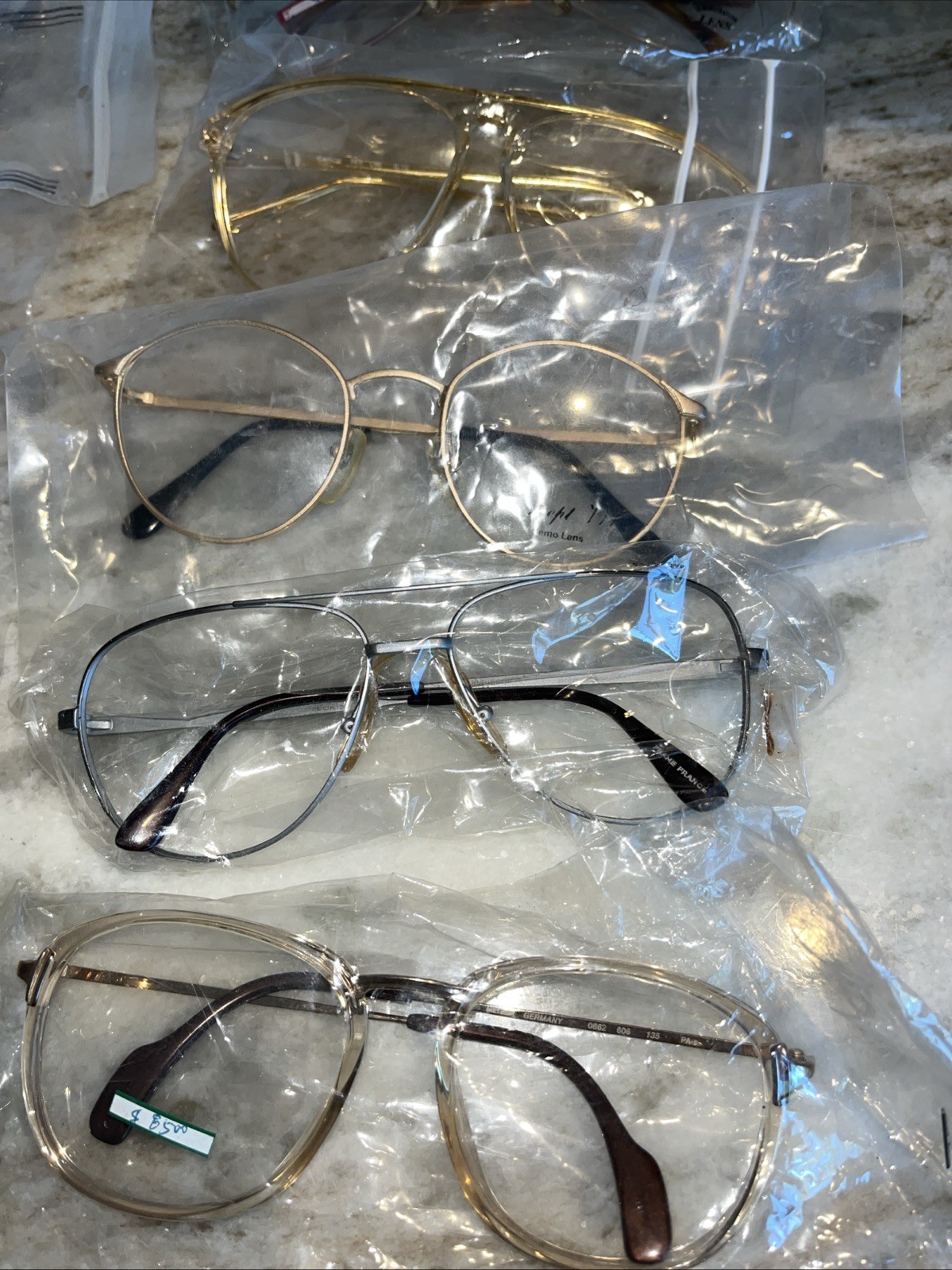 LOT OF 16 Assort VINTAGE EYEGLASSES FRAMES NOS Revue Girard France Prestige