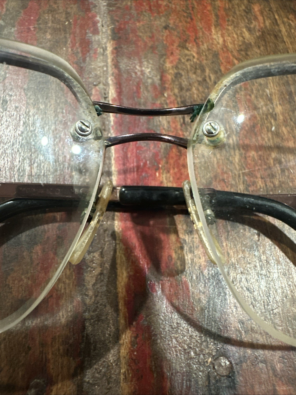 Vtg Tura Mod 120 Eyeglass Frames Cherry Bronze Oversized 49mm Lens Height Japan