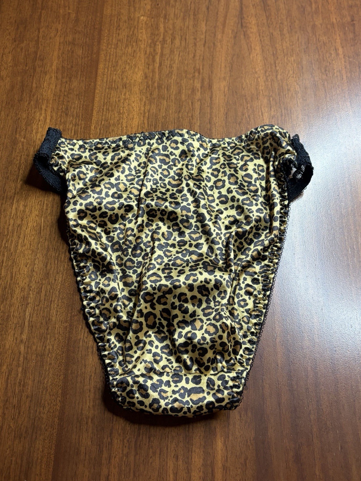 VTG Animal Print Hi Cut Panties Size 6