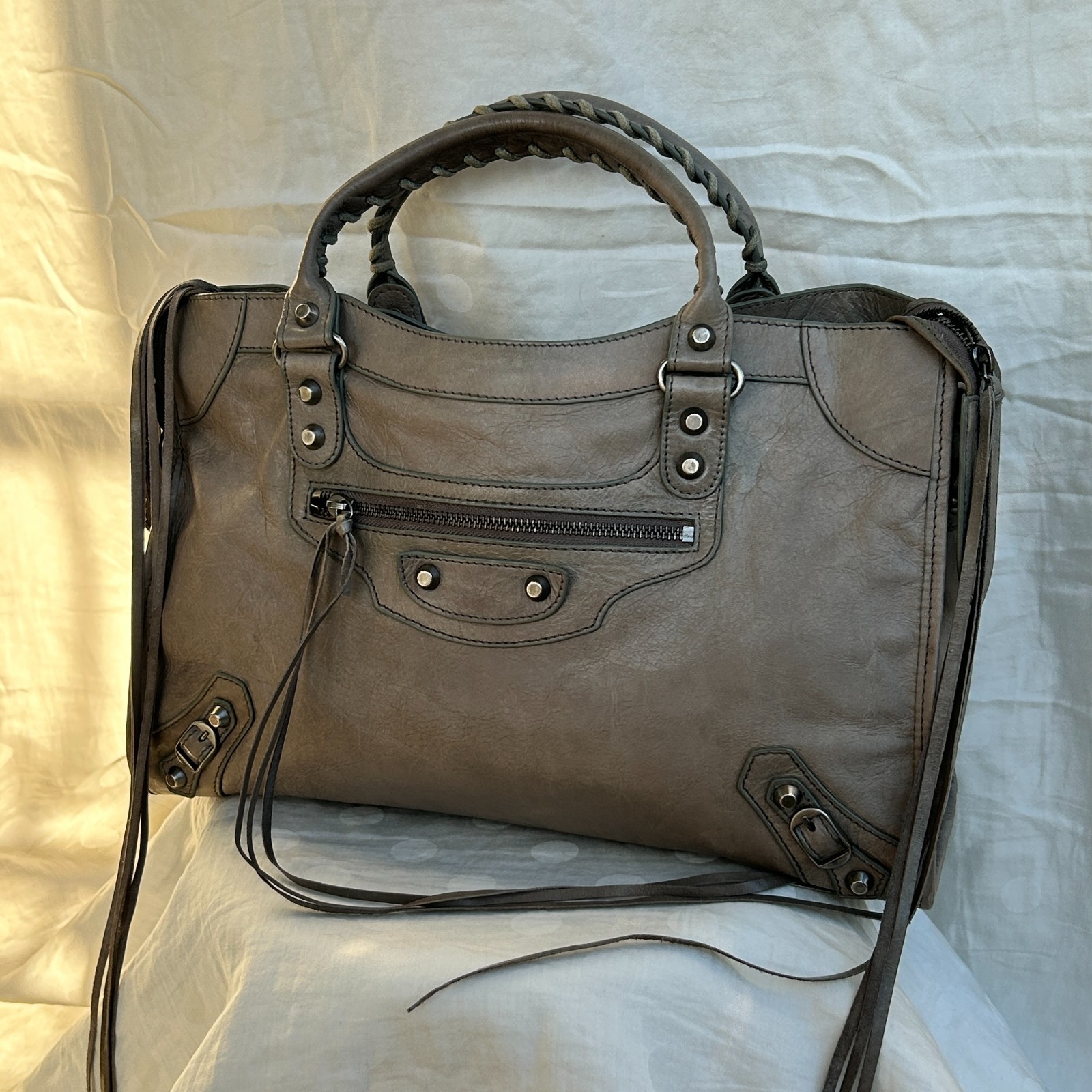 Vintage Balenciaga 2004 Classic Le City Medium | Army Green