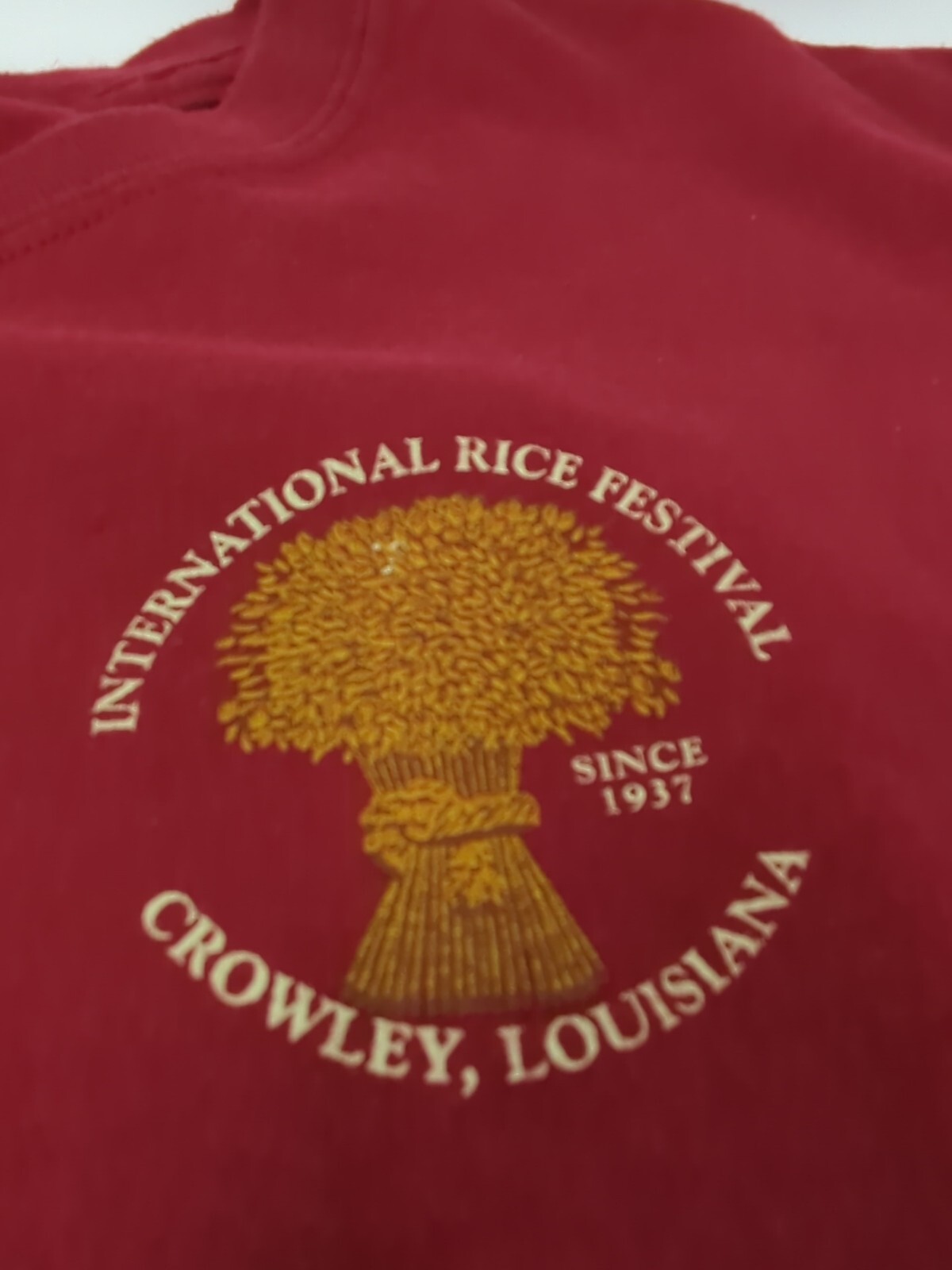 International Rice Festival 2007 71st Festival Crowley, Louisiana XL T-Shirt