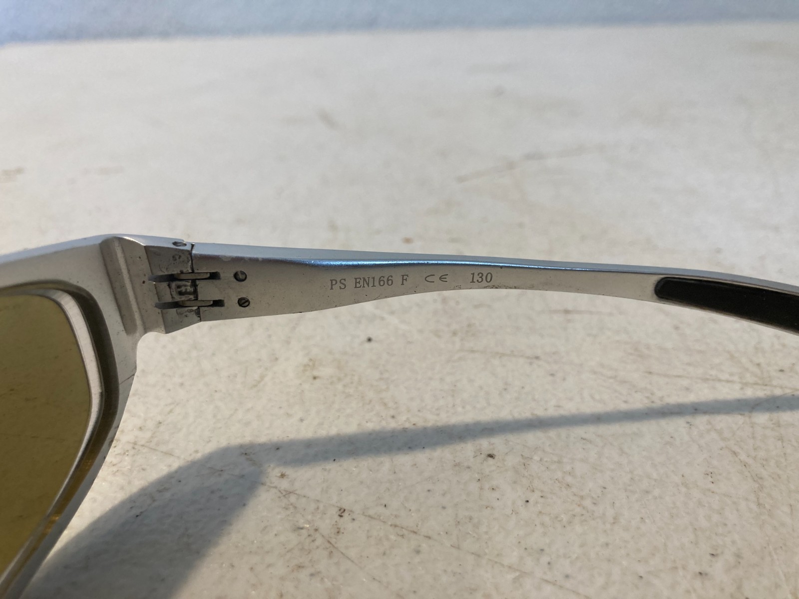 2 Pairs Vintage Sport Wrap Sunglasses Silver Smoke & Black Clear Lens Eyewear