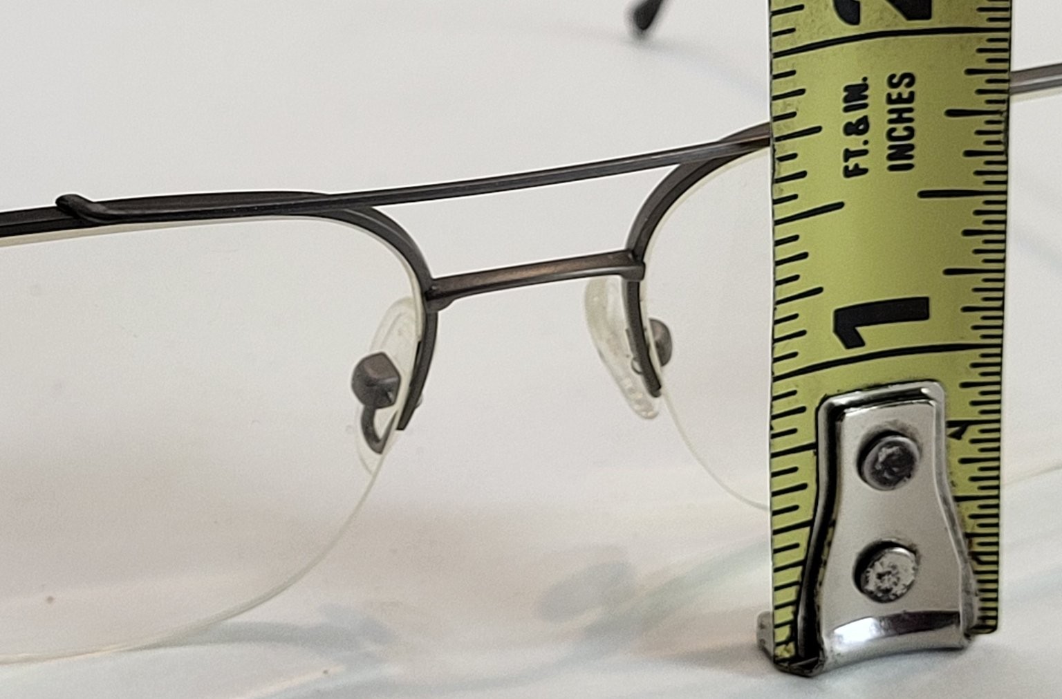 Mens Safilo Elasta Rimless Eyeglasses 59-17 0.5 Metal Frame ONLY Vintage