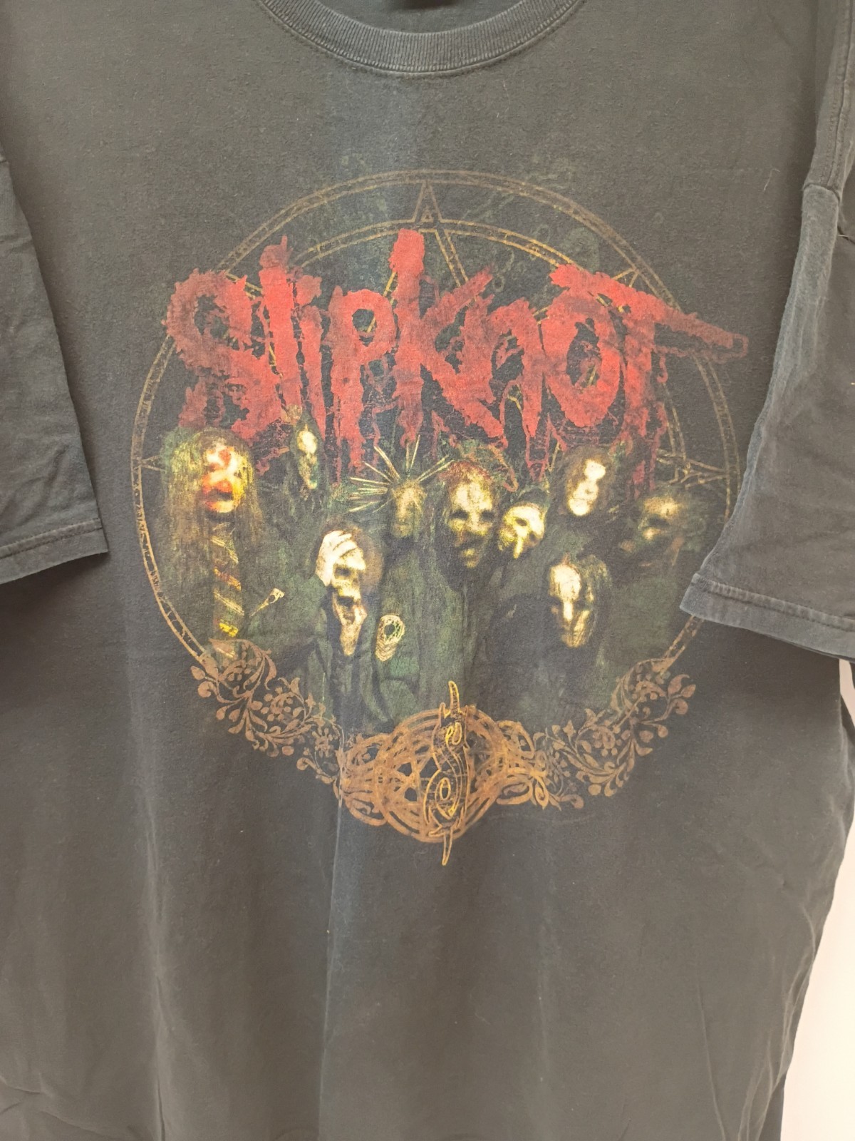 Slipknot VTG Adult 2XL Hanes Heavyweight Graphic T-Shirt Front & Back Print