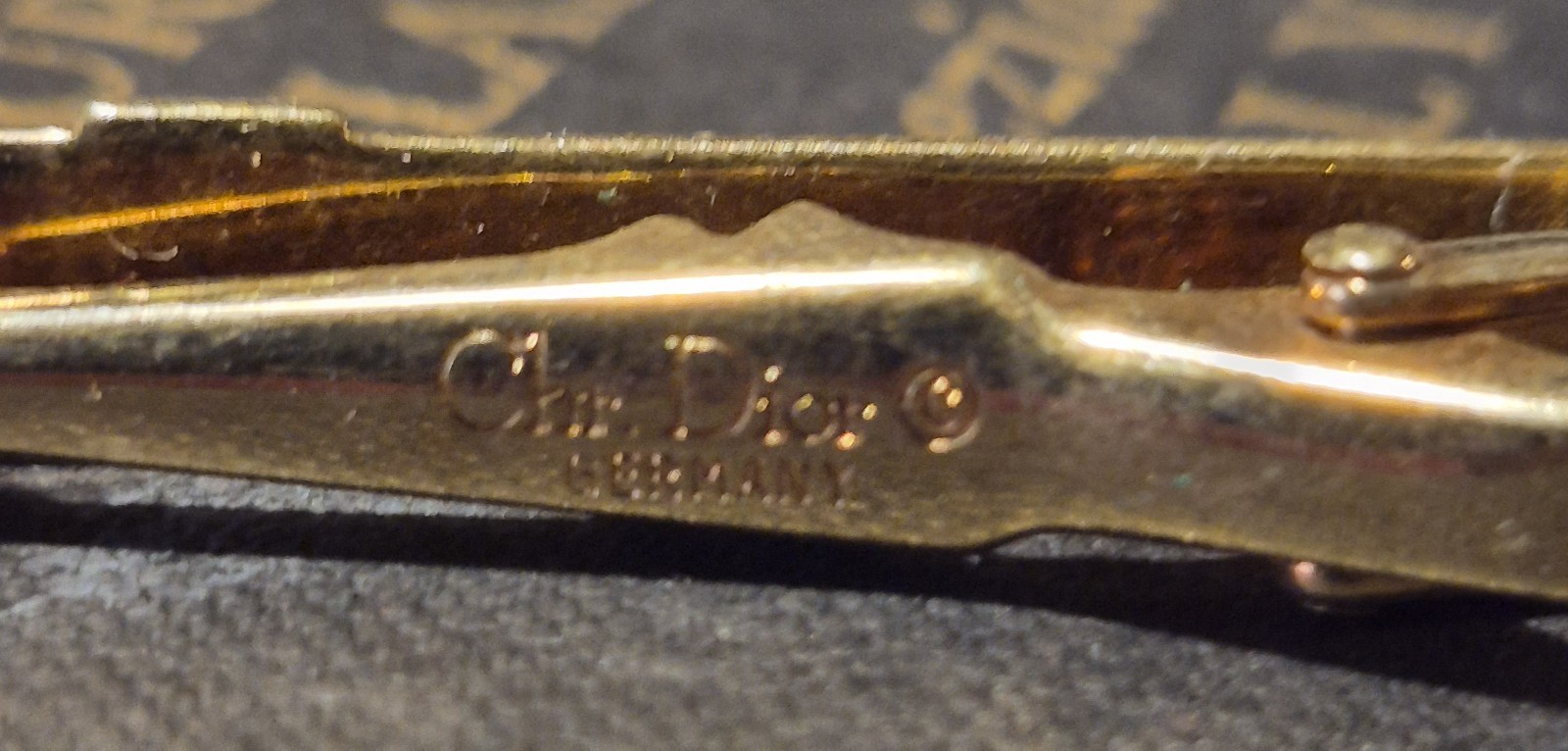 Vintage 1980s Christian Dior Tie Clip