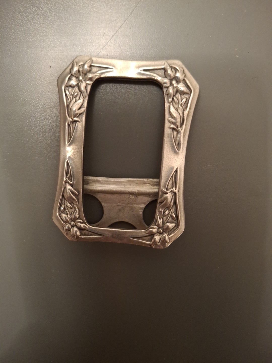 Elias Fine Pewter Art Nouveau Design 180L Belt Scarf Buckle Vintage HTF