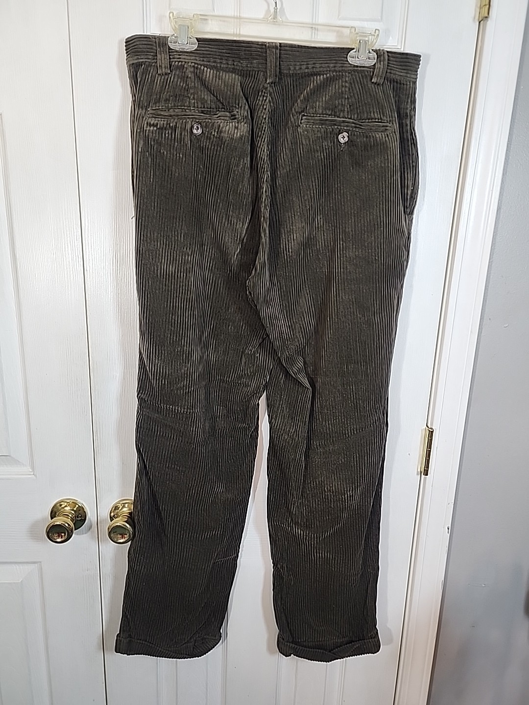 VTG American Eagle Outfitters Mens 33×30 Dark Green Thick Corduroy Pants