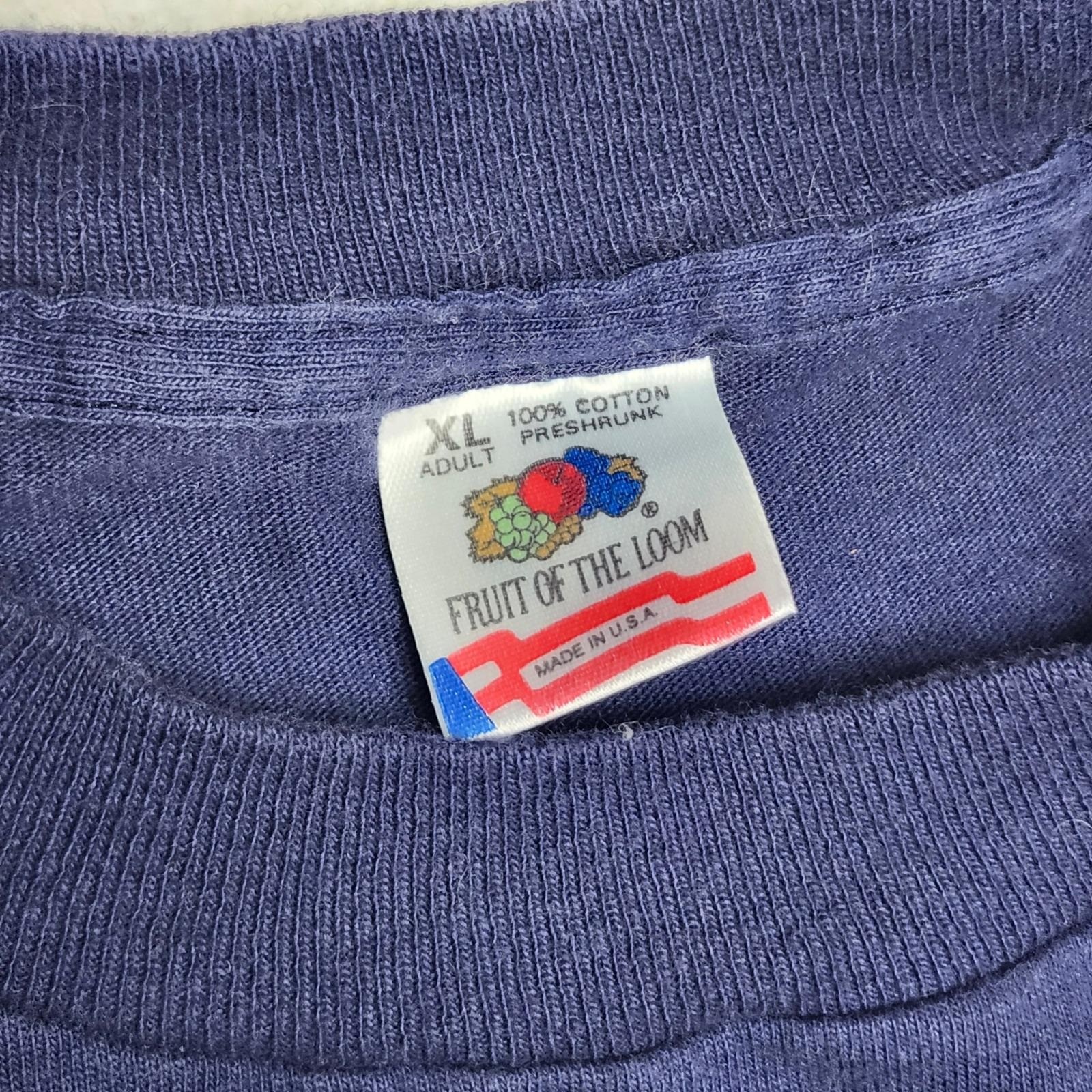90s Chicago Fire Department Single Stitch T Shirt USA Navy Blue Mens XL Vintage