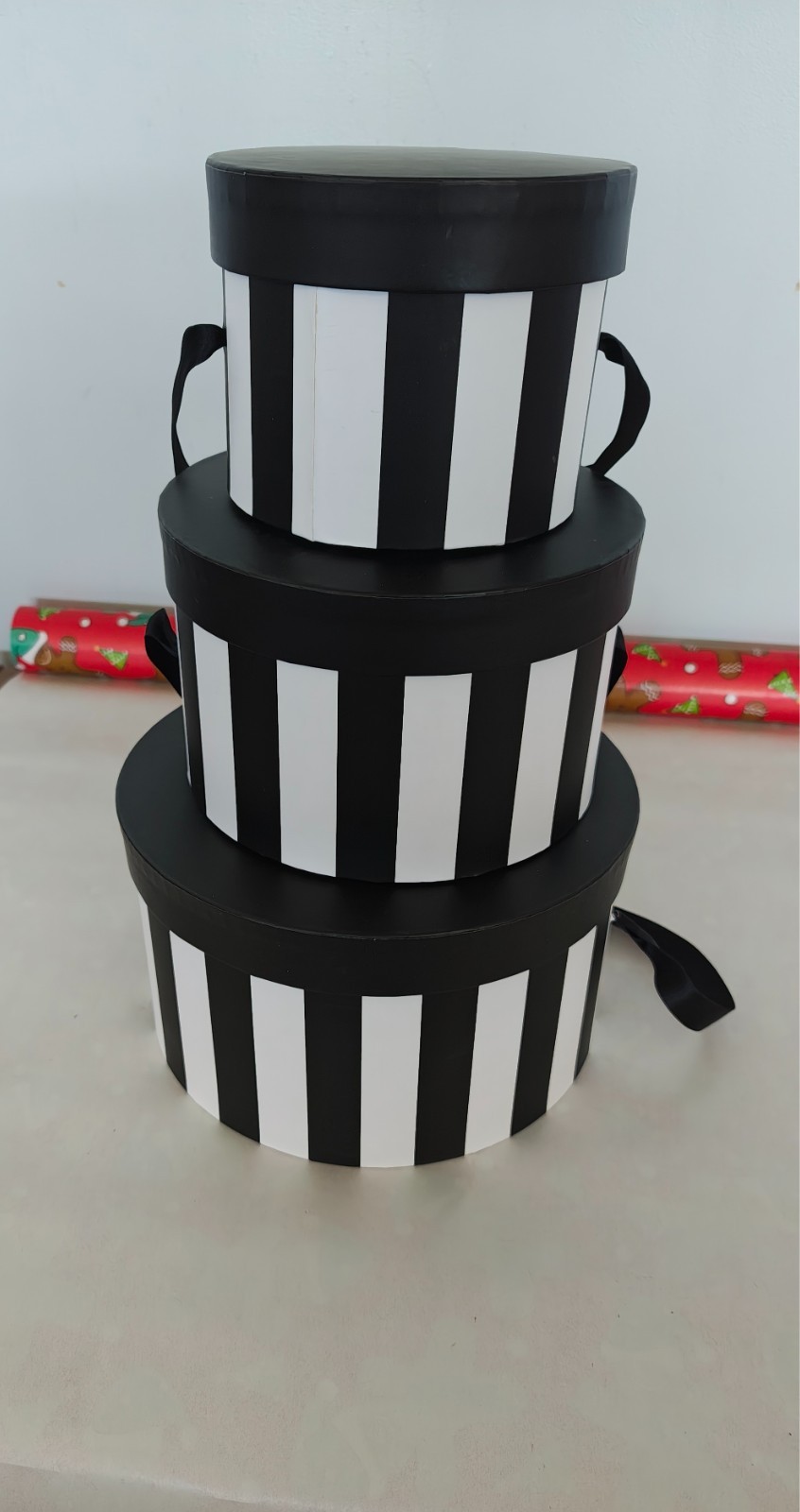 3Pc Stackable Nesting Hat Storage Boxes Set Brand New Gift