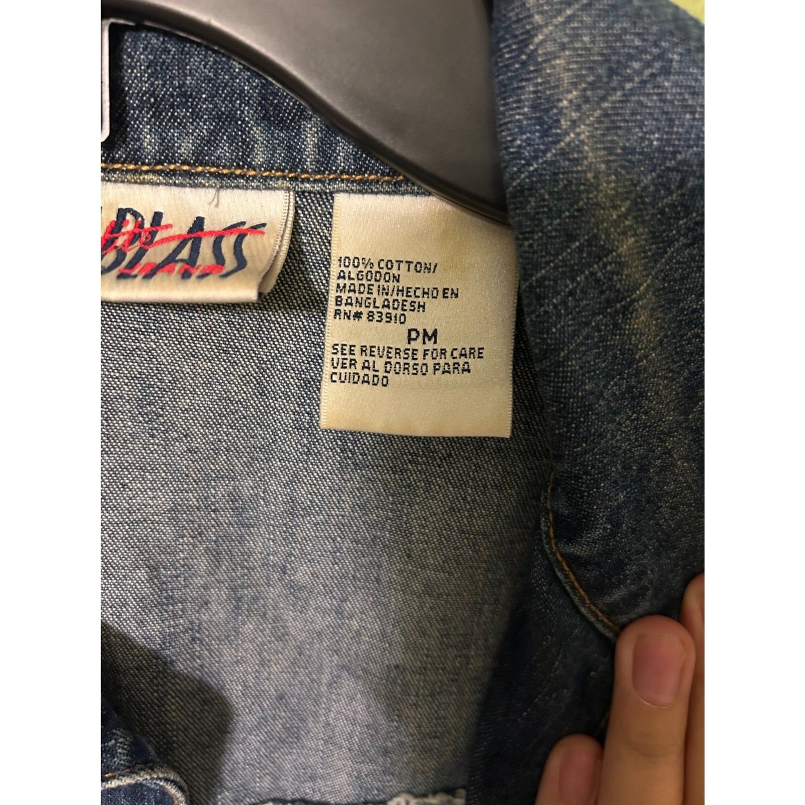 90s Bill Blass Vintage Women’s Blue Jean Jacket
