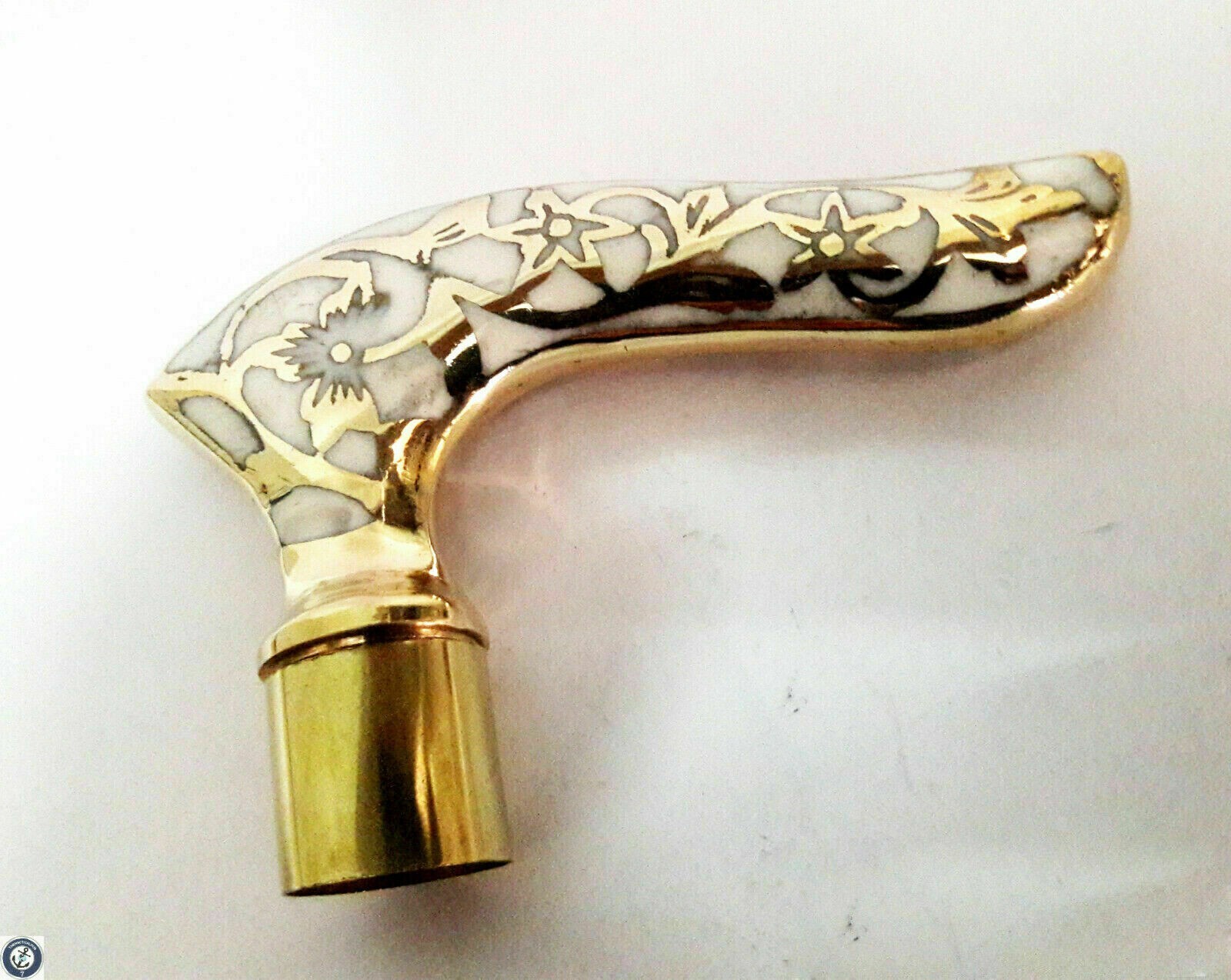 BRASS LEAF VICTORIAN HEAD HANDLE FOR VINTAGE WOODEN WALKING STICK CANE GIFT NEW