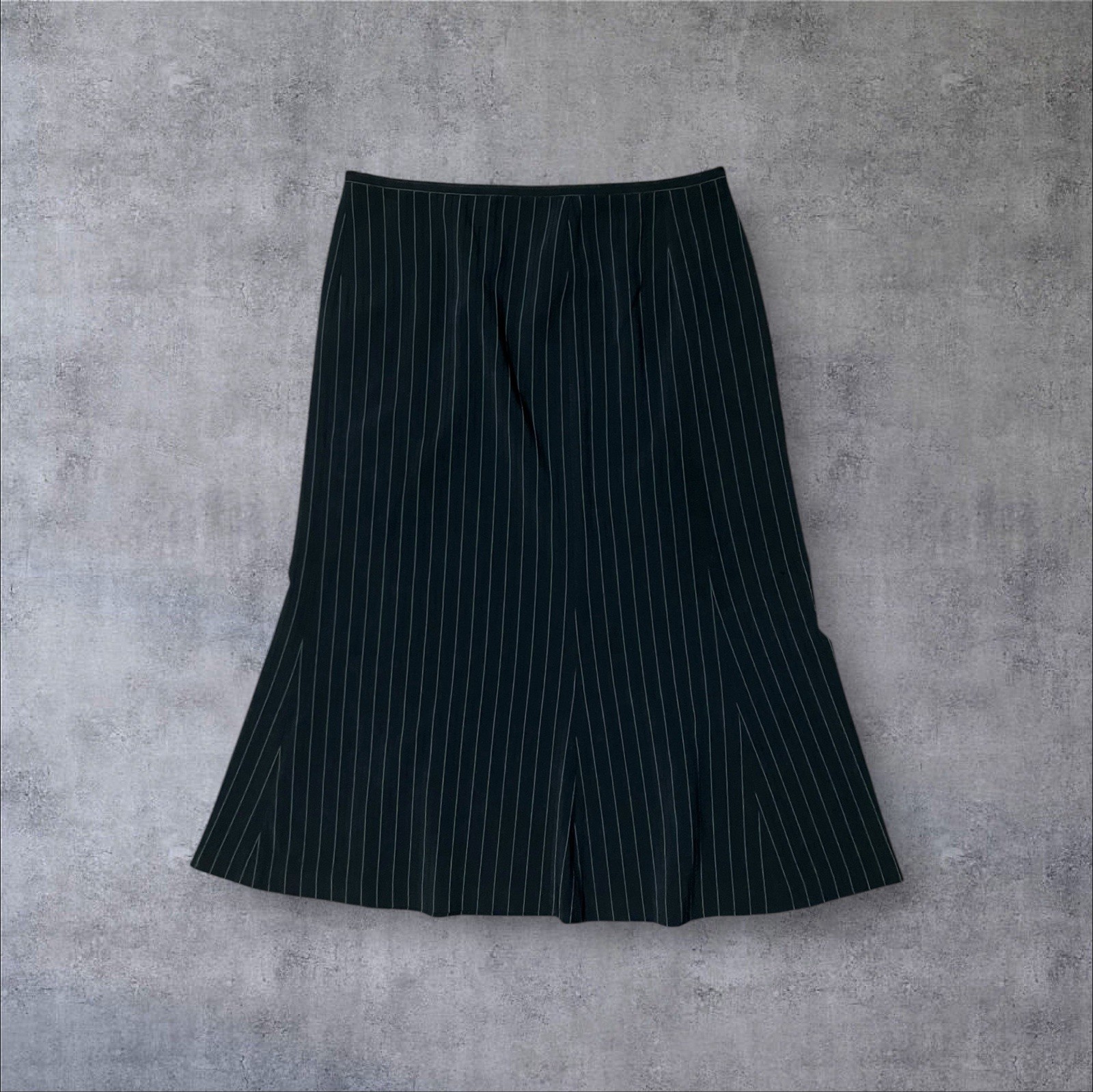 Vintage Pinstripe Harvé Benard Sz 14 Maxi Skirt