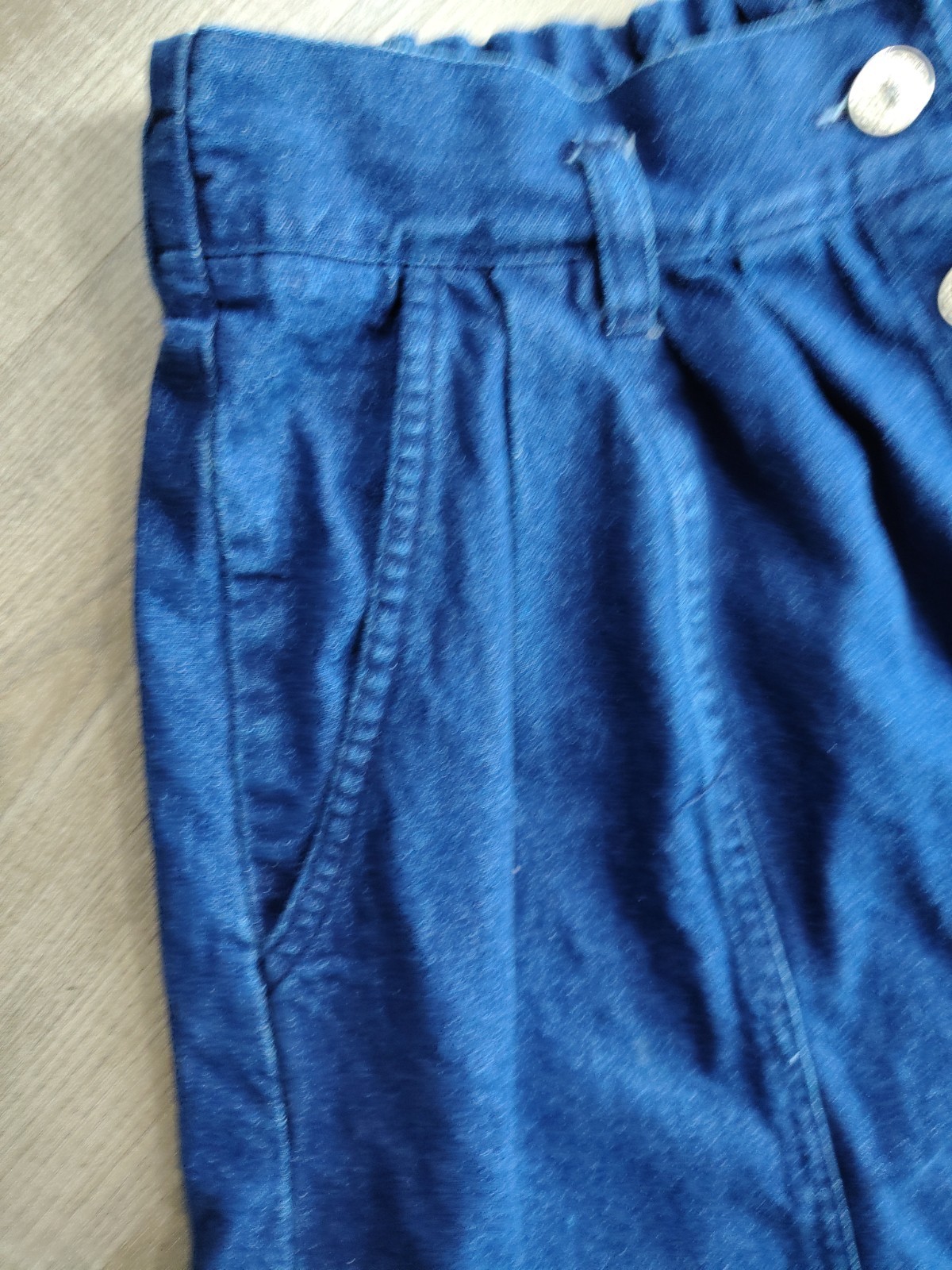 Vtg 80s 90s Cherokee Denim Midi Maxi Skirt Button Front Prairie Cottagecore 14