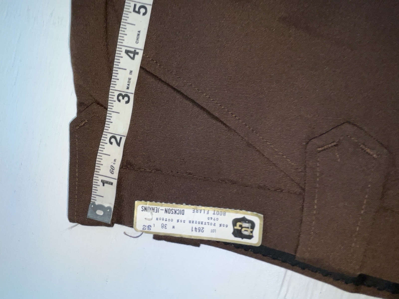 New Vintage Brown Dickson Jenkins Polyester Pants #2641 XX-71