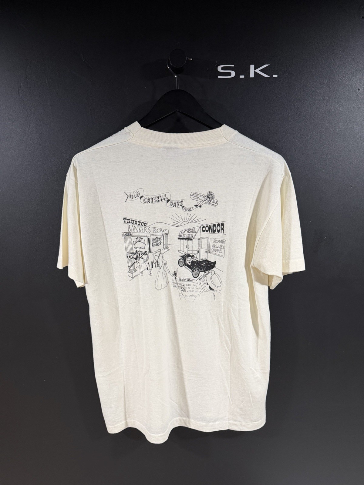 1995 Vintage New York Catskill Grunge Punk Single Stitch Tee L