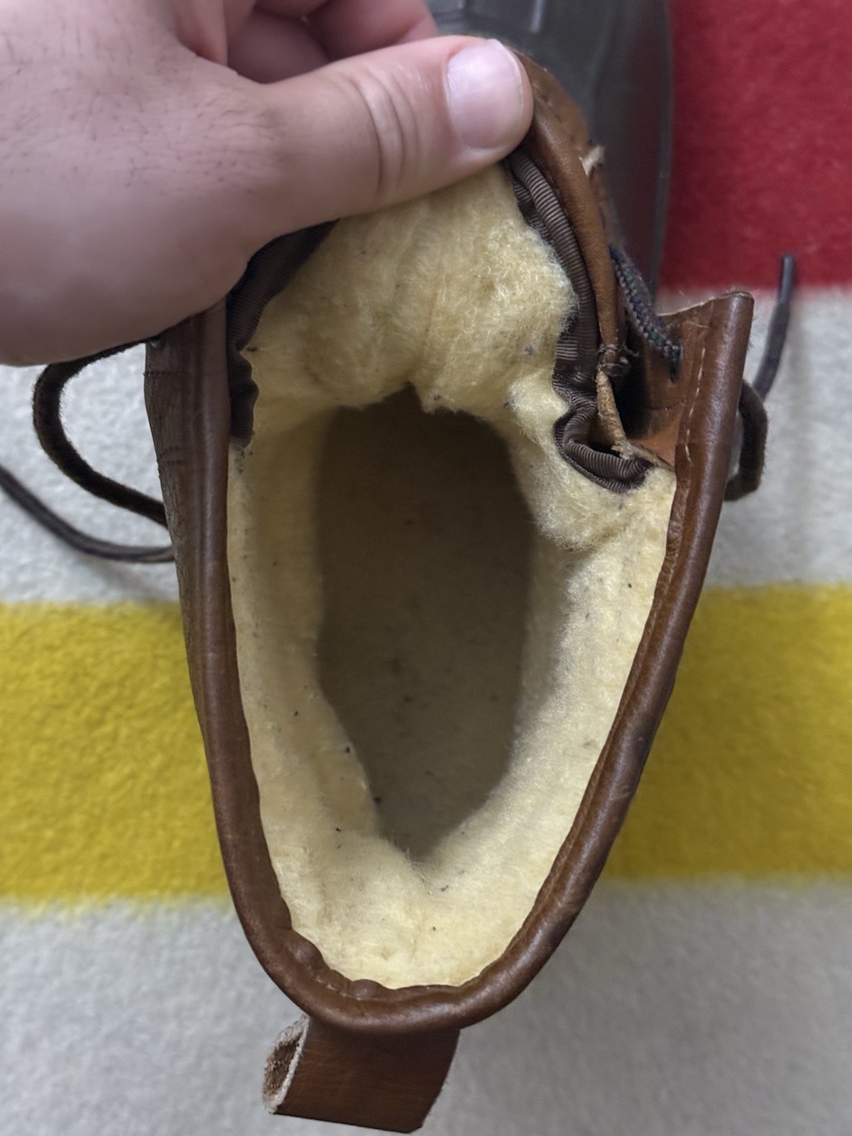 Vintage 70s 80s LL Bean Sherpa Duck Boots 8” Inch Brown Size 13 Made In USA 🇺🇸
