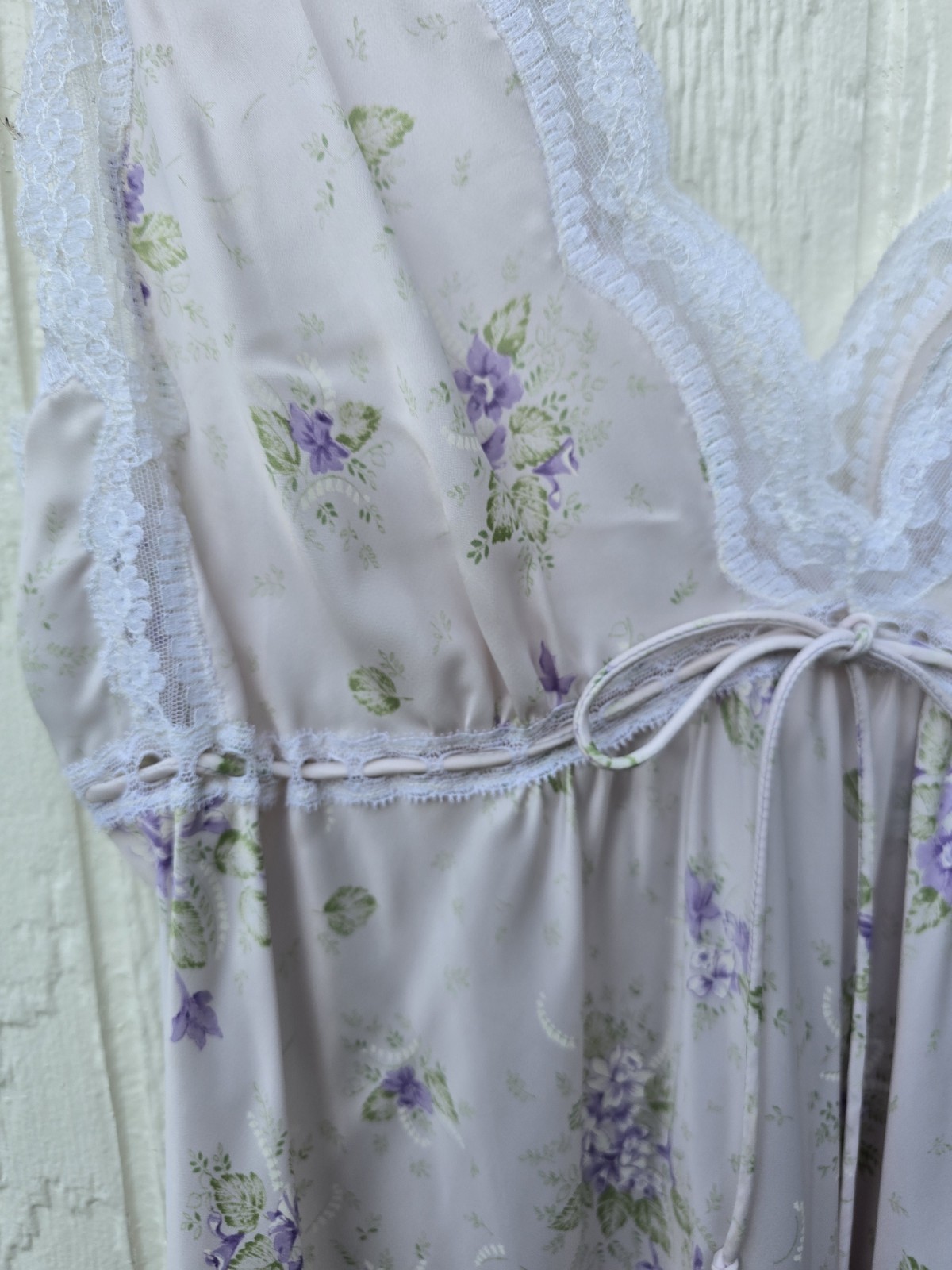 Vintage 70s/80s Christian Dior Lingerie Peignoir Set Union Made Saks ILGWU S
