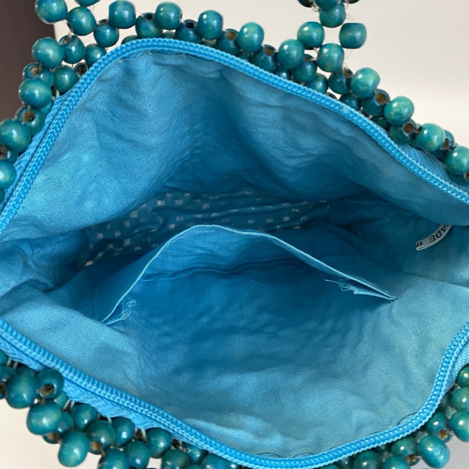 Wooden Bead Vintage Purse