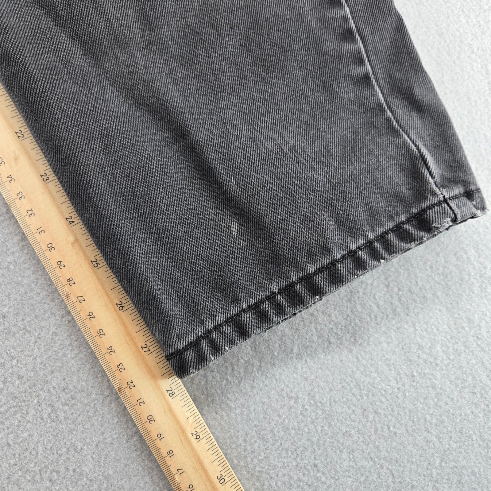 Savile Row Vintage Black High Rise Straight Leg Jeans 38×30 (Measures 37×28.5)
