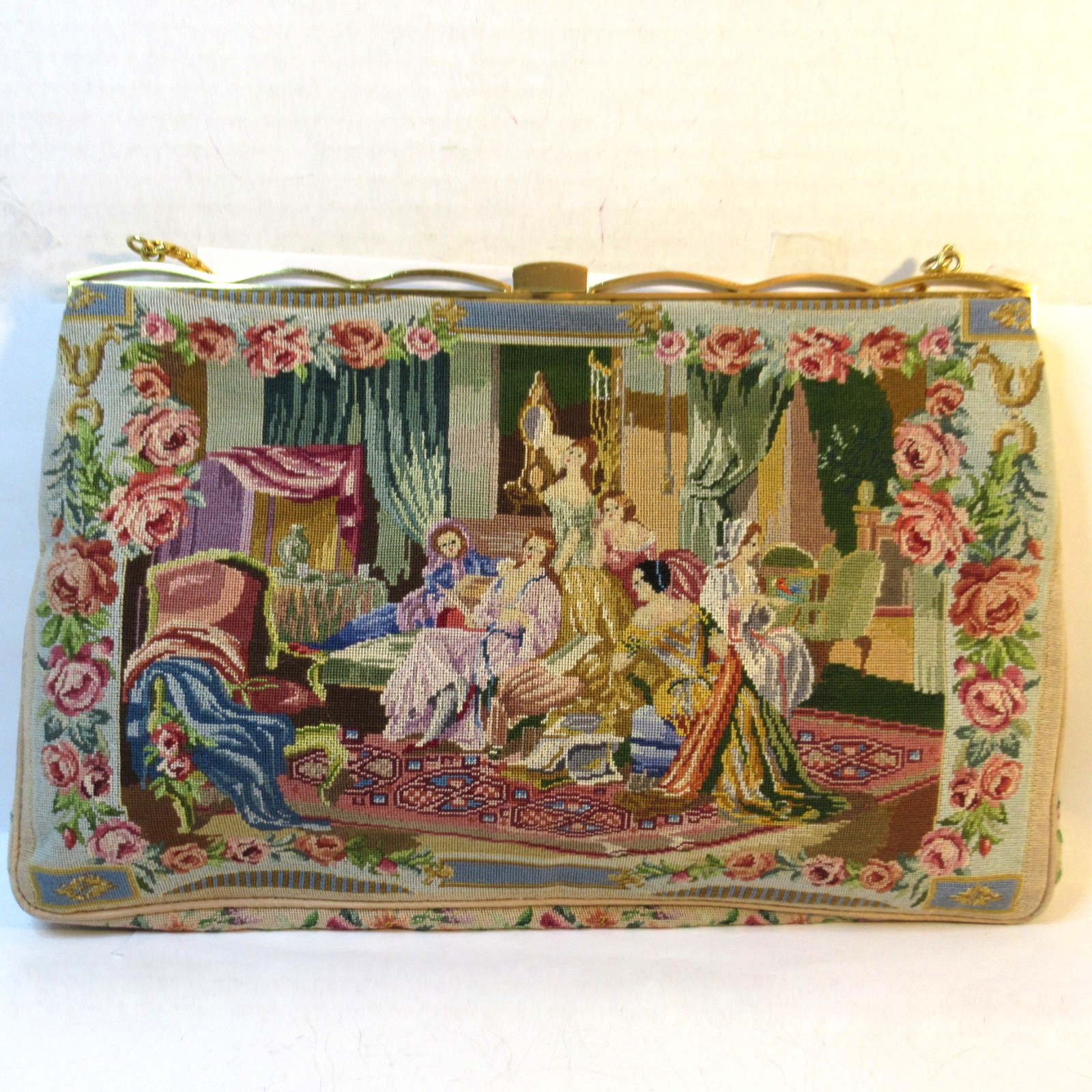 Vintage Petit Point Purse Scenic Walborg Saks 5th Avenue – SELLER PAYS US TARIFF