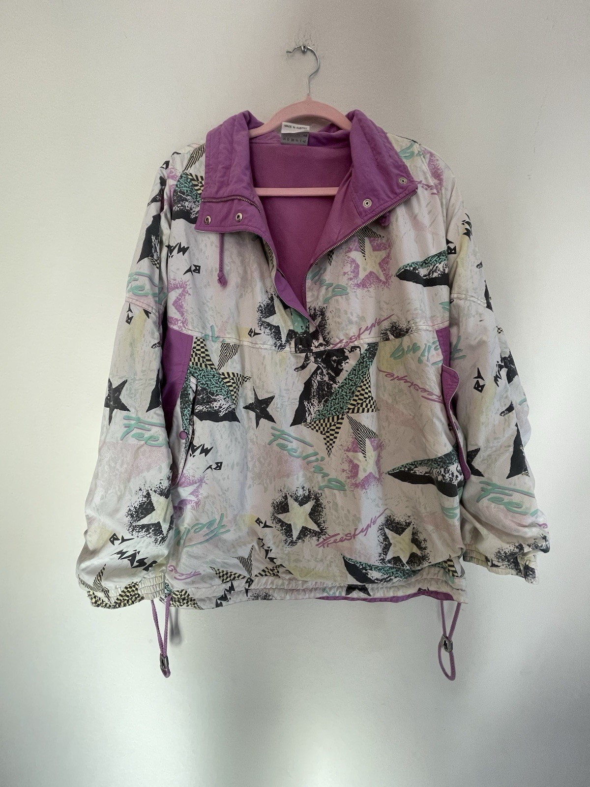 Maser Made In Austria Vintage 80s Size 10 Ski Jacket Outerwear Abstract Funky