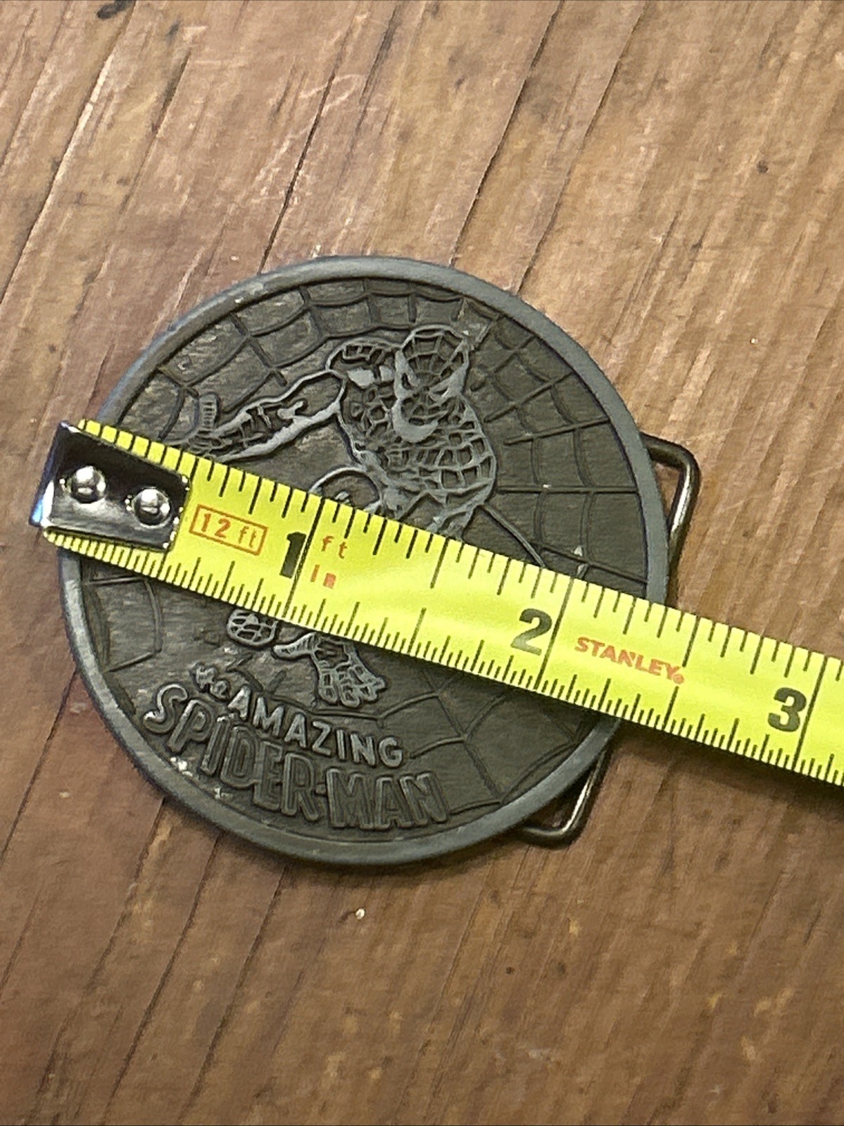 The Amazing Spider-Man Vintage Round belt buckle Marvel Spider 1975