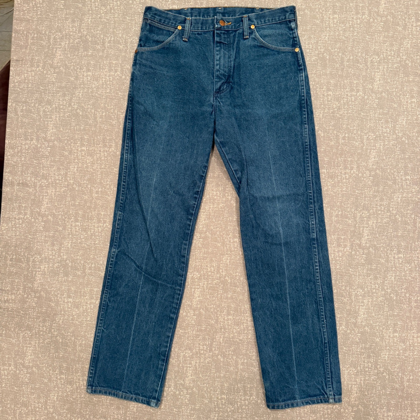 Vintage Wrangler 13MWZ Cowboy Cut Jeans Mens 32×31 Made in USA Medium Wash Denim