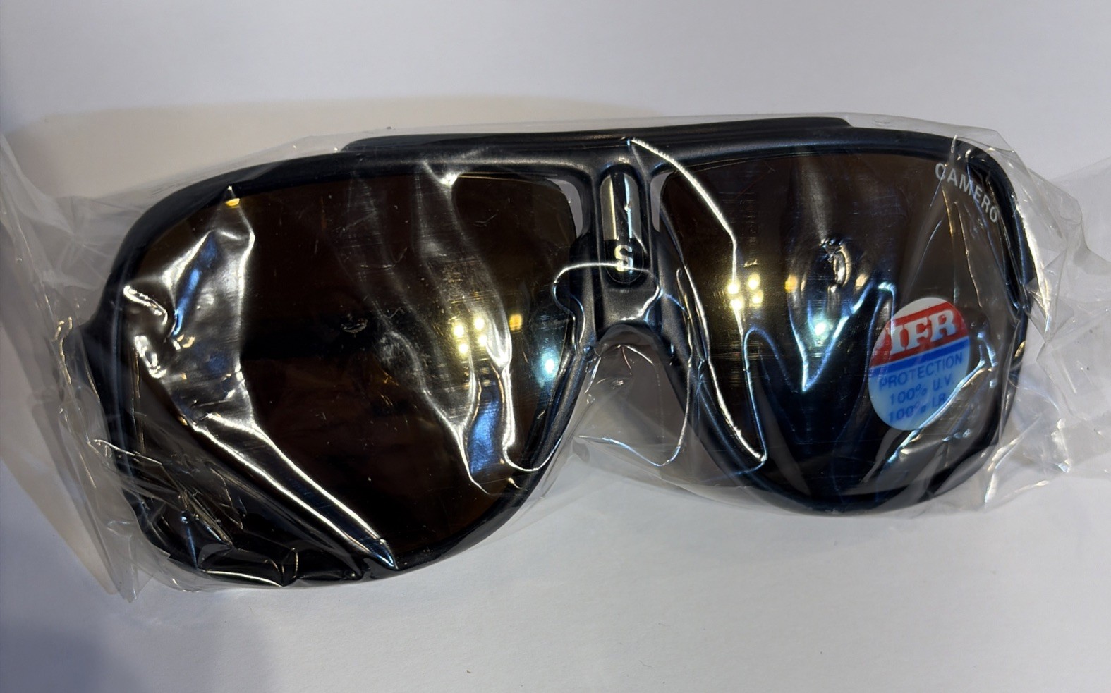 Original 1980’s Aviator Camero S Black Frame 100% UV IFR Sunglasses NOS🔥