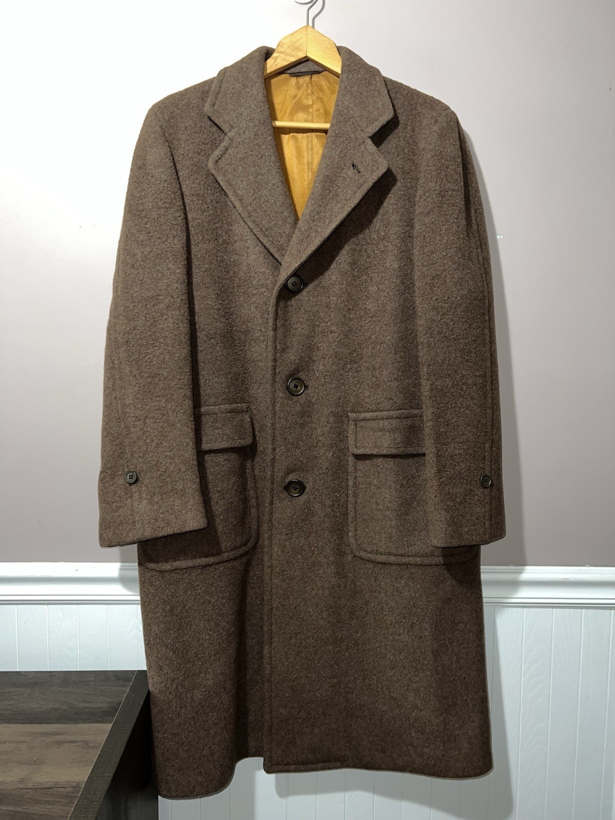 VINTAGE 1940’s HEAVY THICK WOOL SHERMANS CLOTHES OVER COAT JACKET WWII