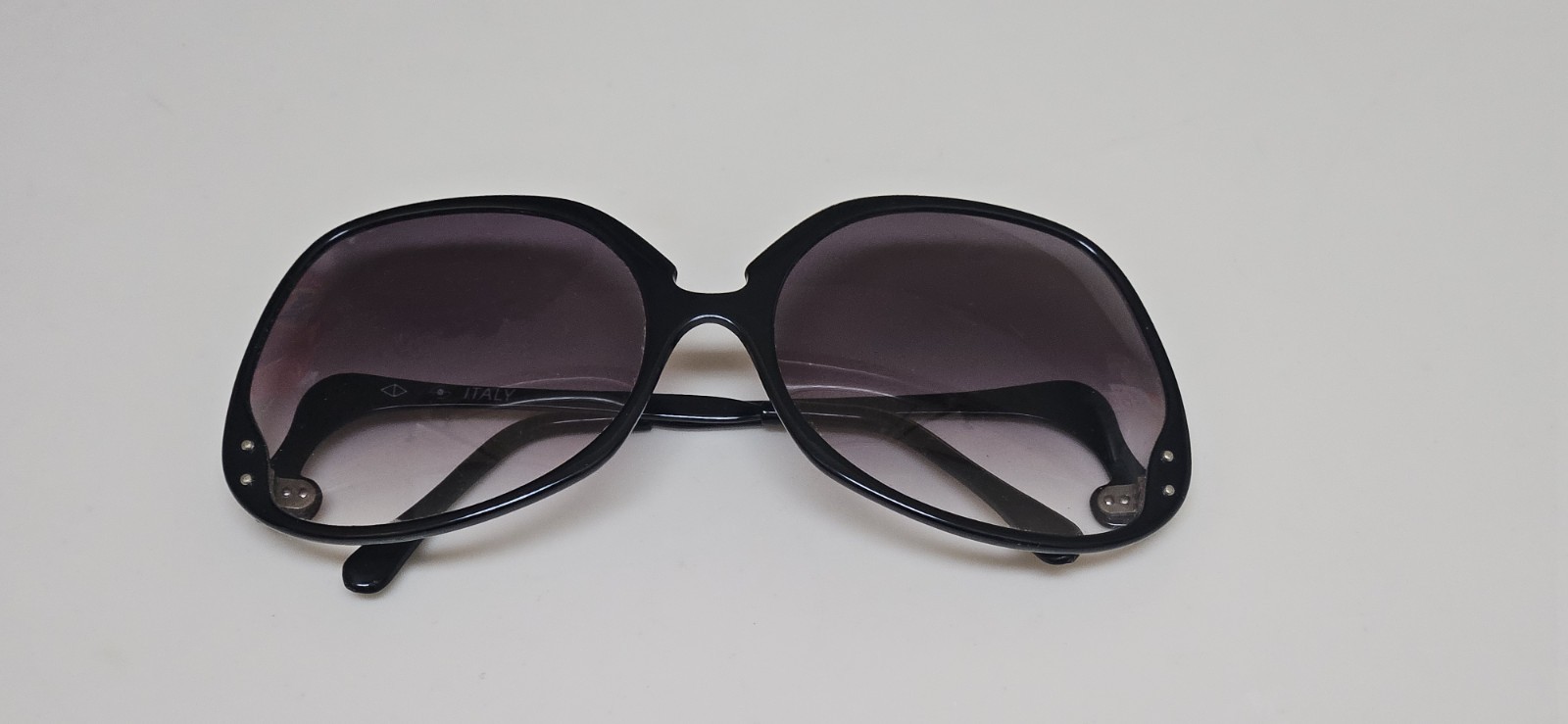 Vintage Oversized Sunglasses Butterfly Drop Arm Made in Italy