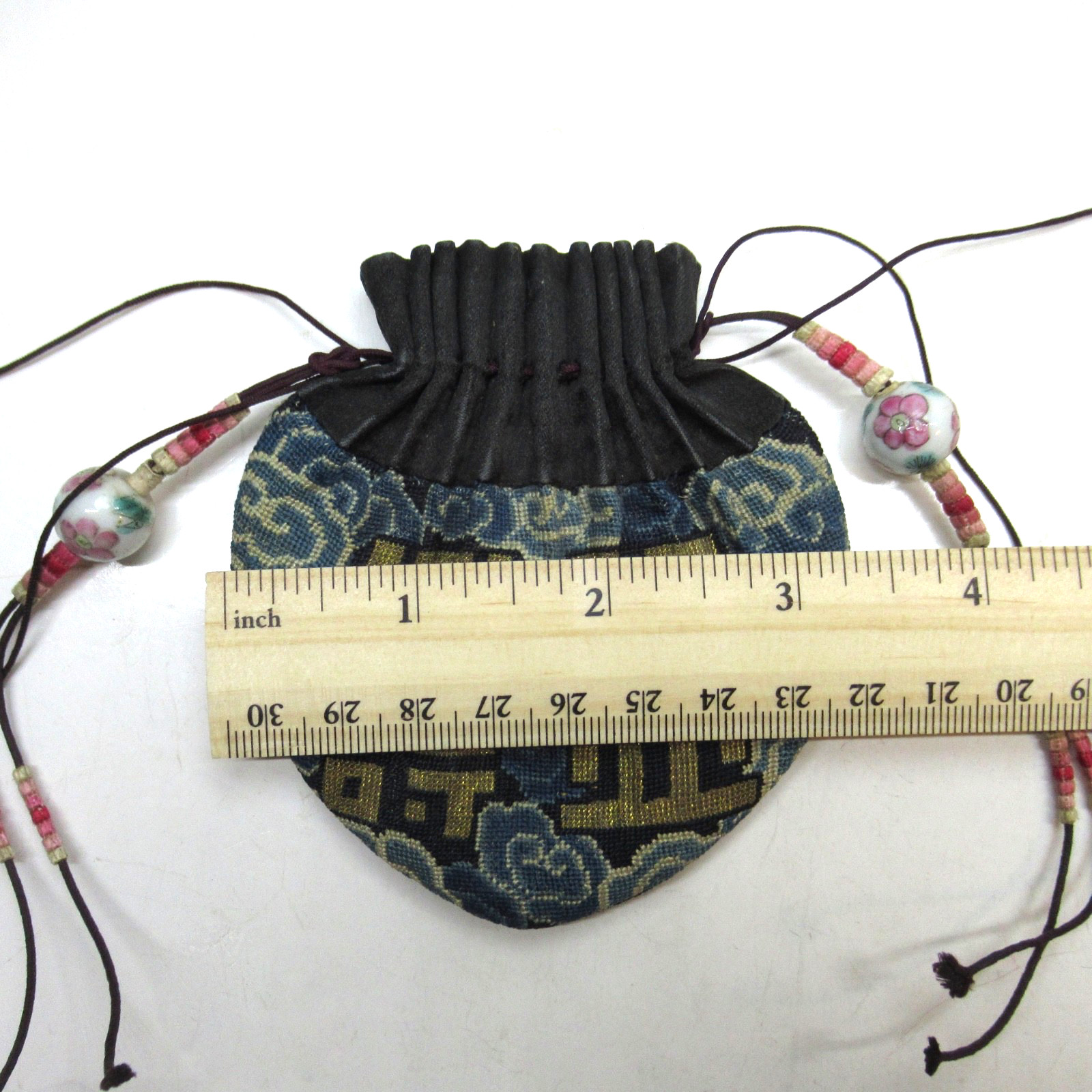 Antique Vintage Chinese Embroidered Scent Purse SELLER PAYS US TARIFFS