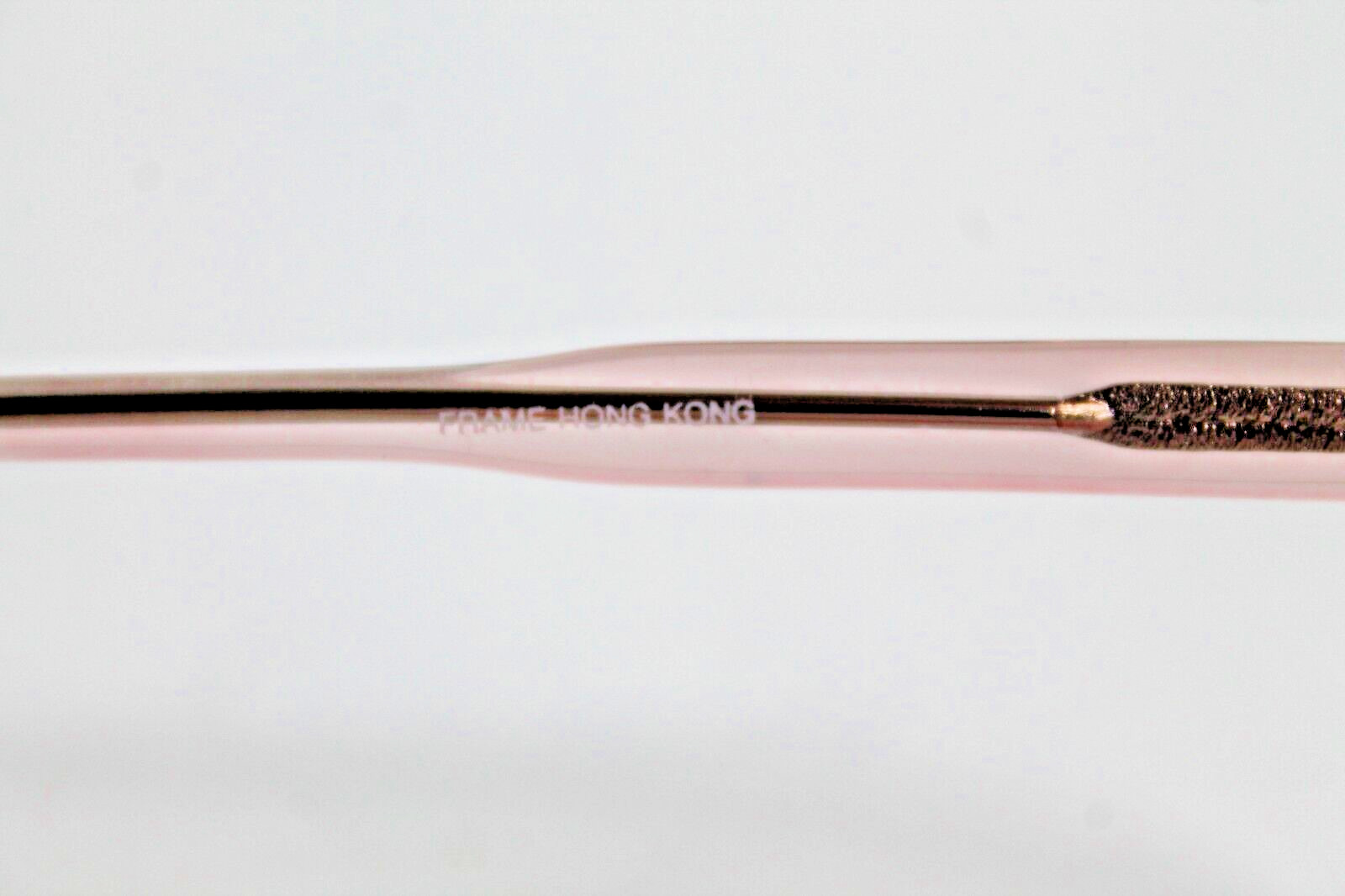 Vintage Parade #1032 Translucent Shiny Peach Pink 55/20 145mm Eyeglass Frames
