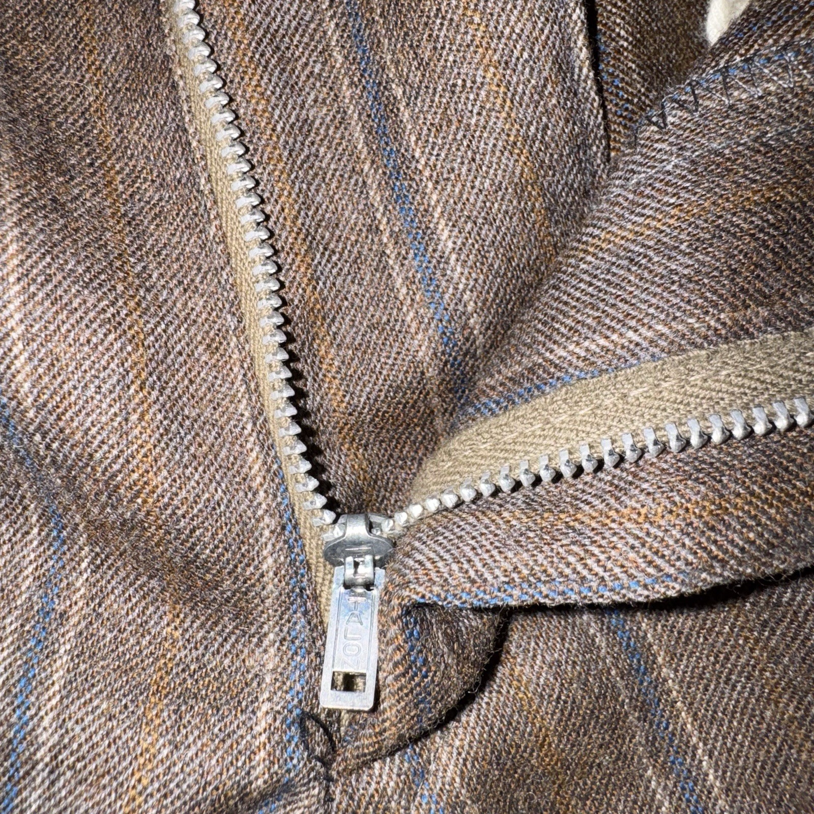 Vintage 1960s Leisure Suit Mens 40 Jacket 32 31 Pants Wool Striped Disco MCM Mod