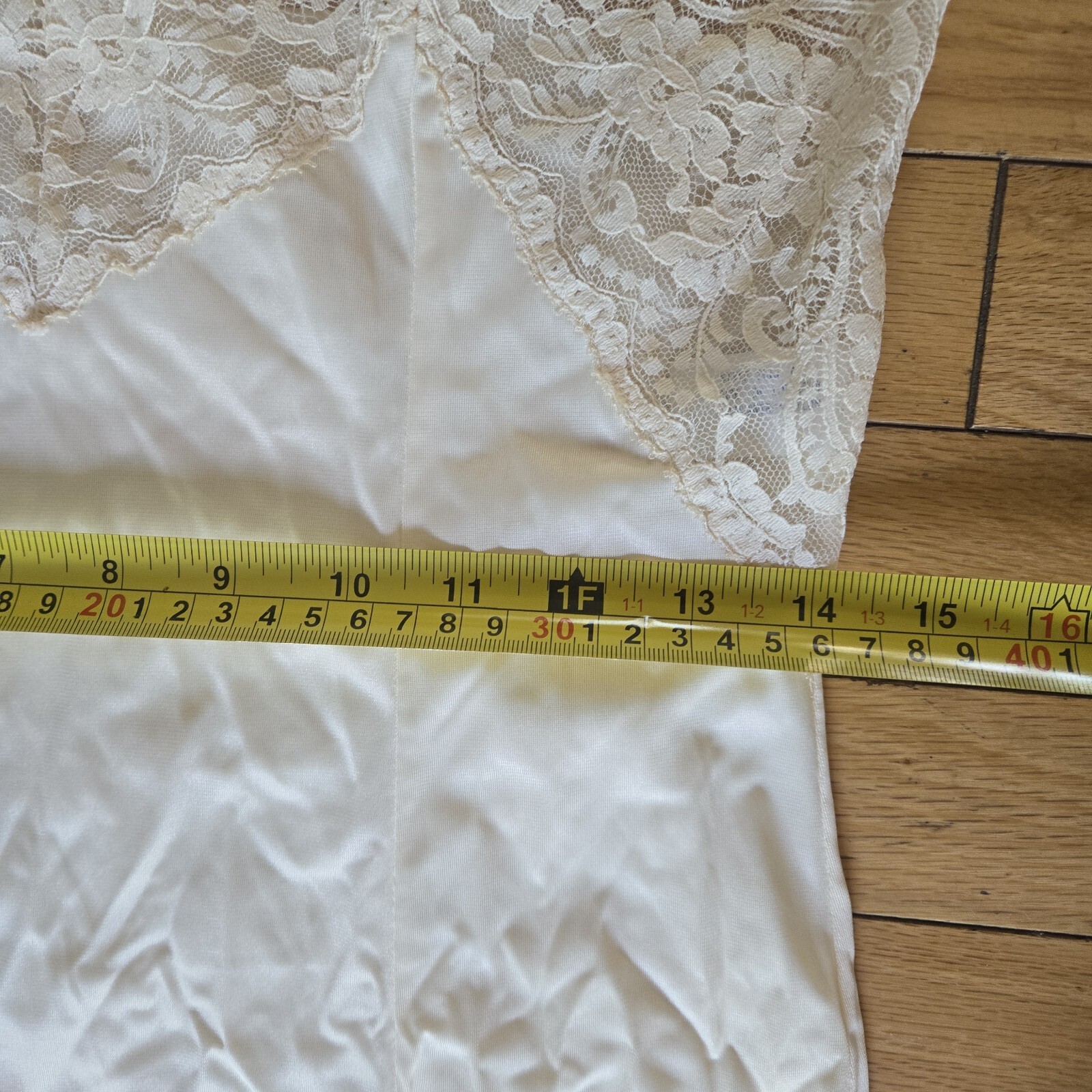 Wondermaid Slip Dress Lingerie Lacy Ivory Non Cling Sz 36 Union Made