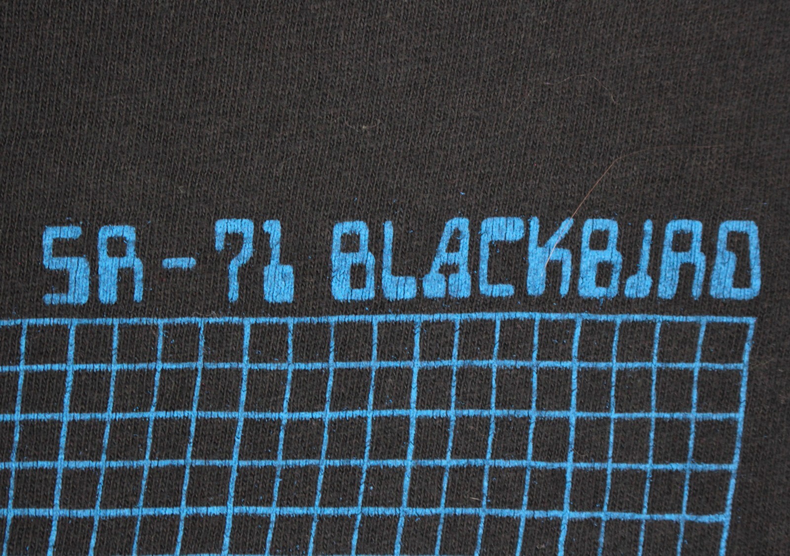 VTG 80s SR-71 Blackbird Airplane TShirt Sz S 1980s Cotton T-Shirt