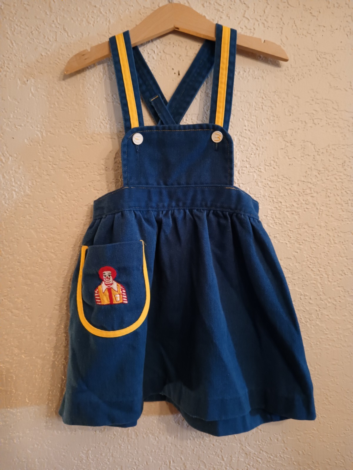 Rare Vintage 1978 McDonaldland Fashions Jumper Dress Tag 6 Awesome Condition!